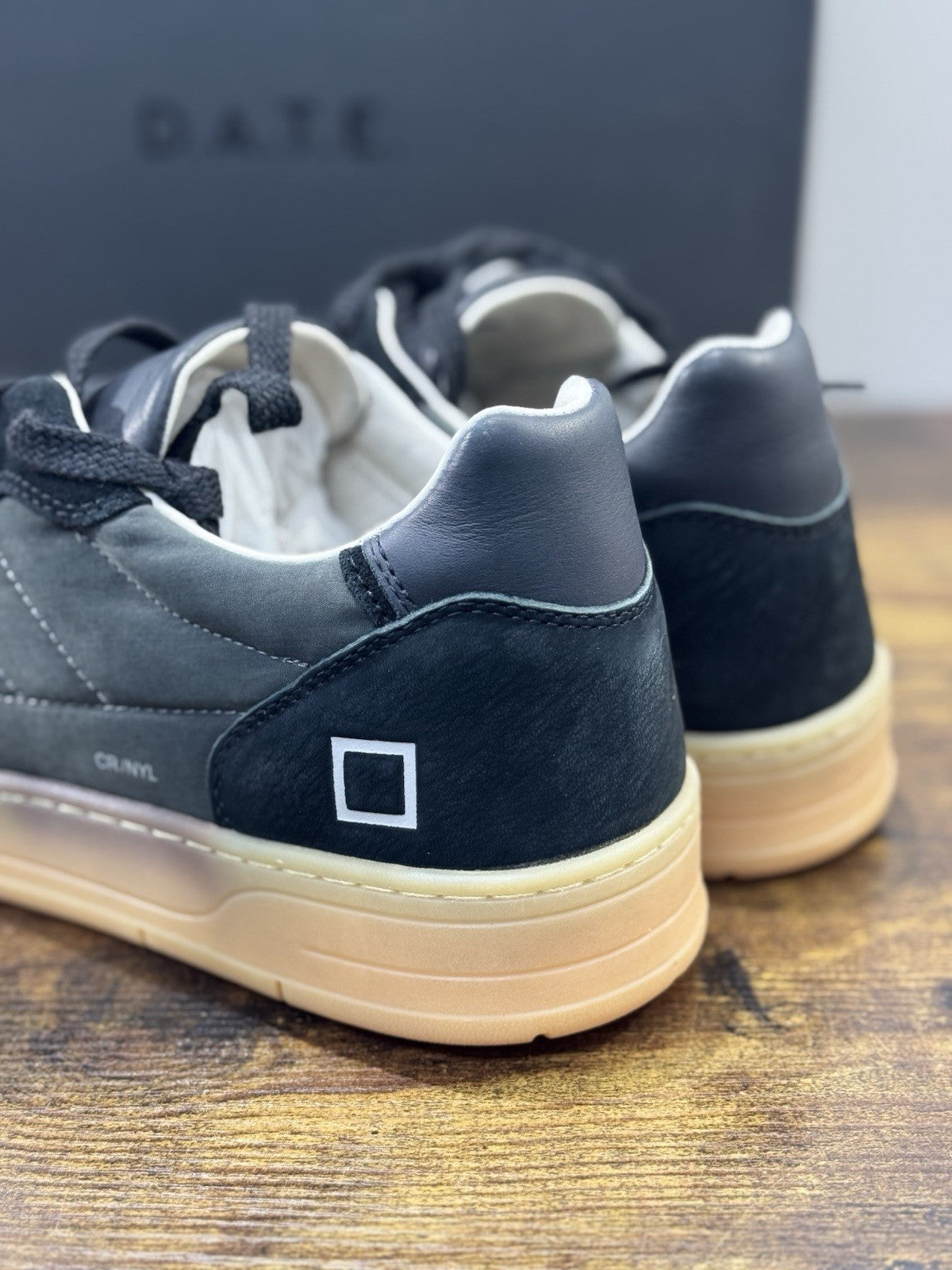 D.A.T.E Court 2.0 Sneaker Pelle Nero  Casual Uomo 40