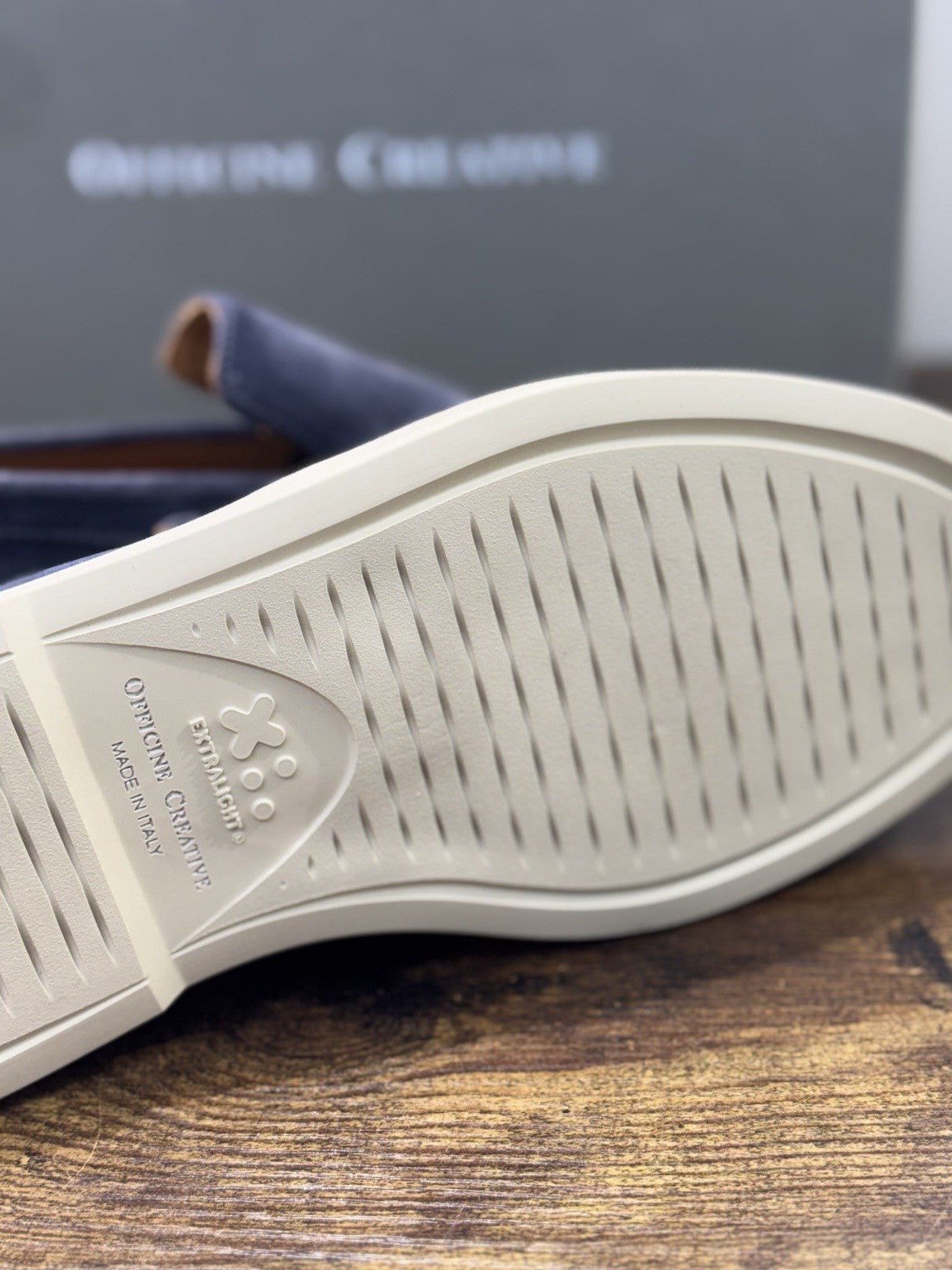 Officine Creative Mocassino  Suede Avio Extra Light  Luxury Scarpa Uomo 44