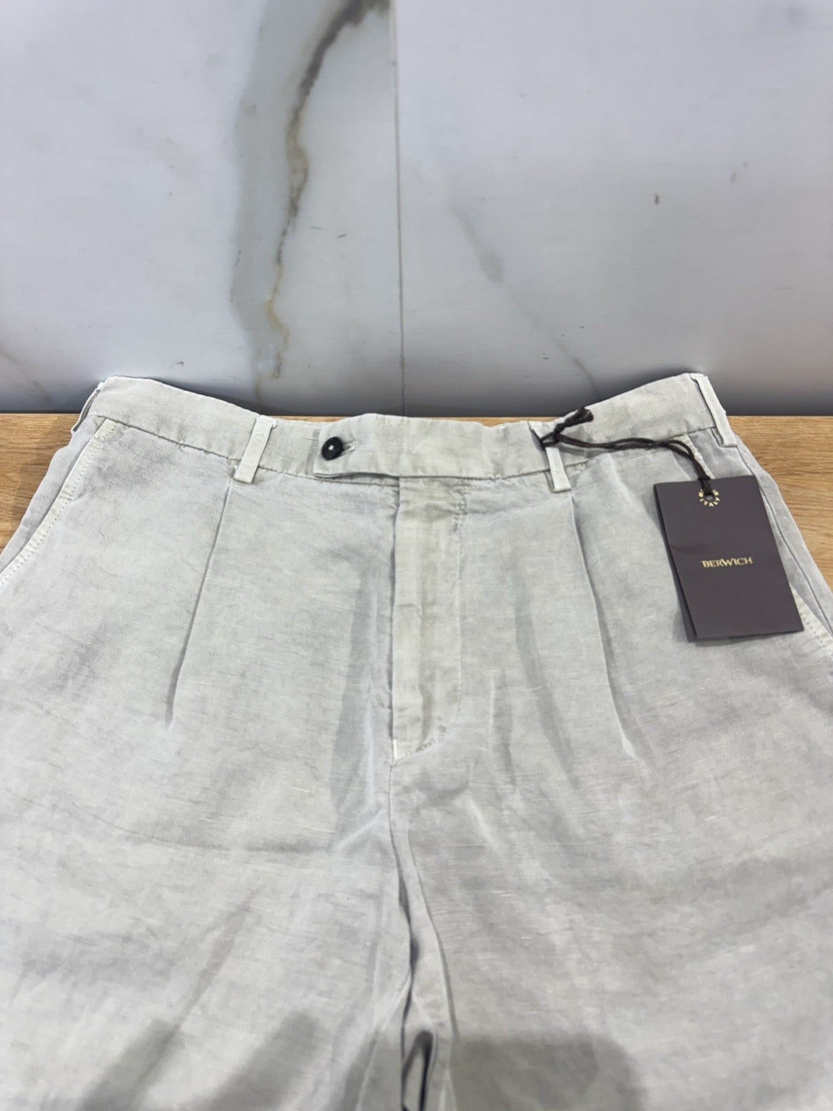 Berwich Bermuda Linen Dyed   Beige  Casual Uomo 46