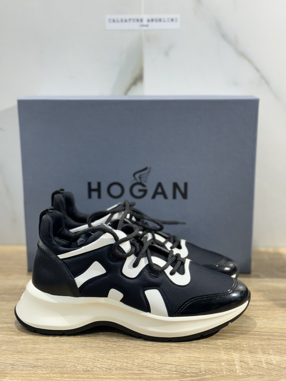 Hogan H585  Sneaker Donna Nera Casual Woman Hogan Shoes 39