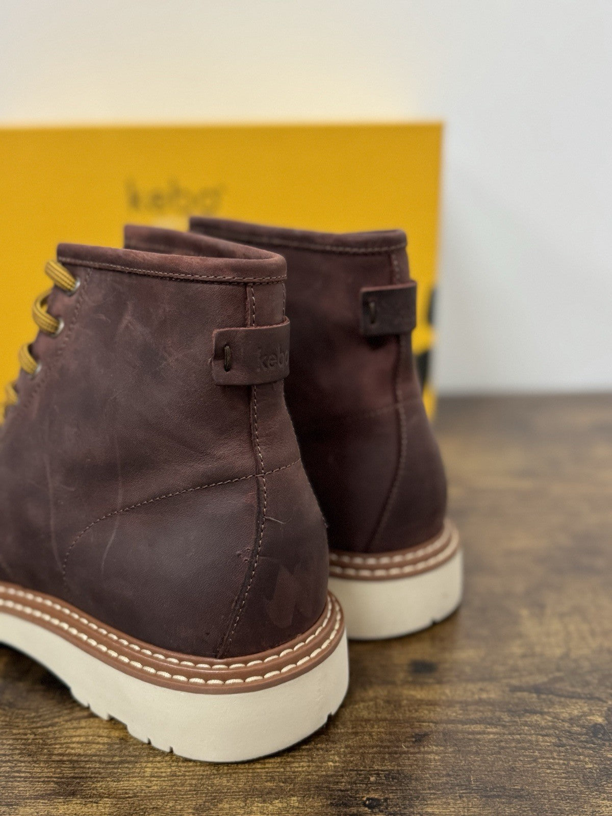 Kebo Stivaletto Pelle Red  Modello Dakar Boot Uomo 43