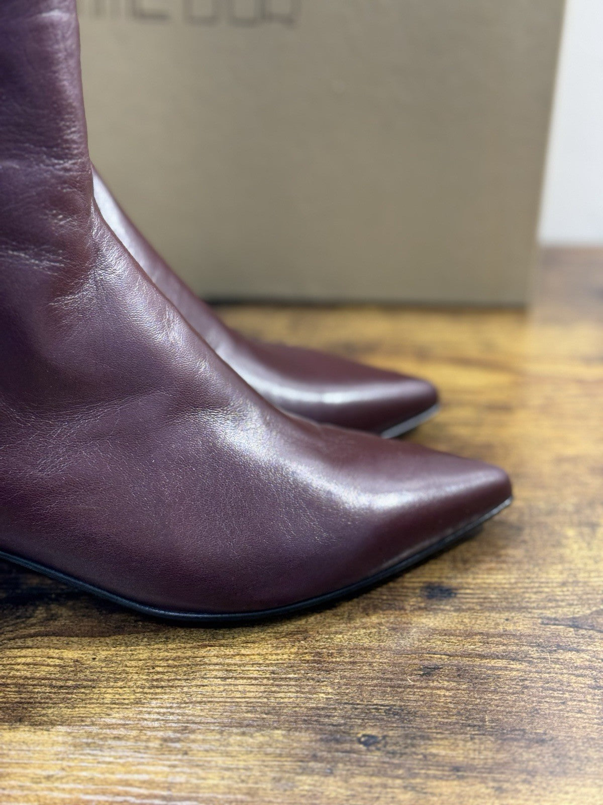 Pomme D’or Stivaletto   Pelle Bordo’     Casual Luxury Boot  Donna 41