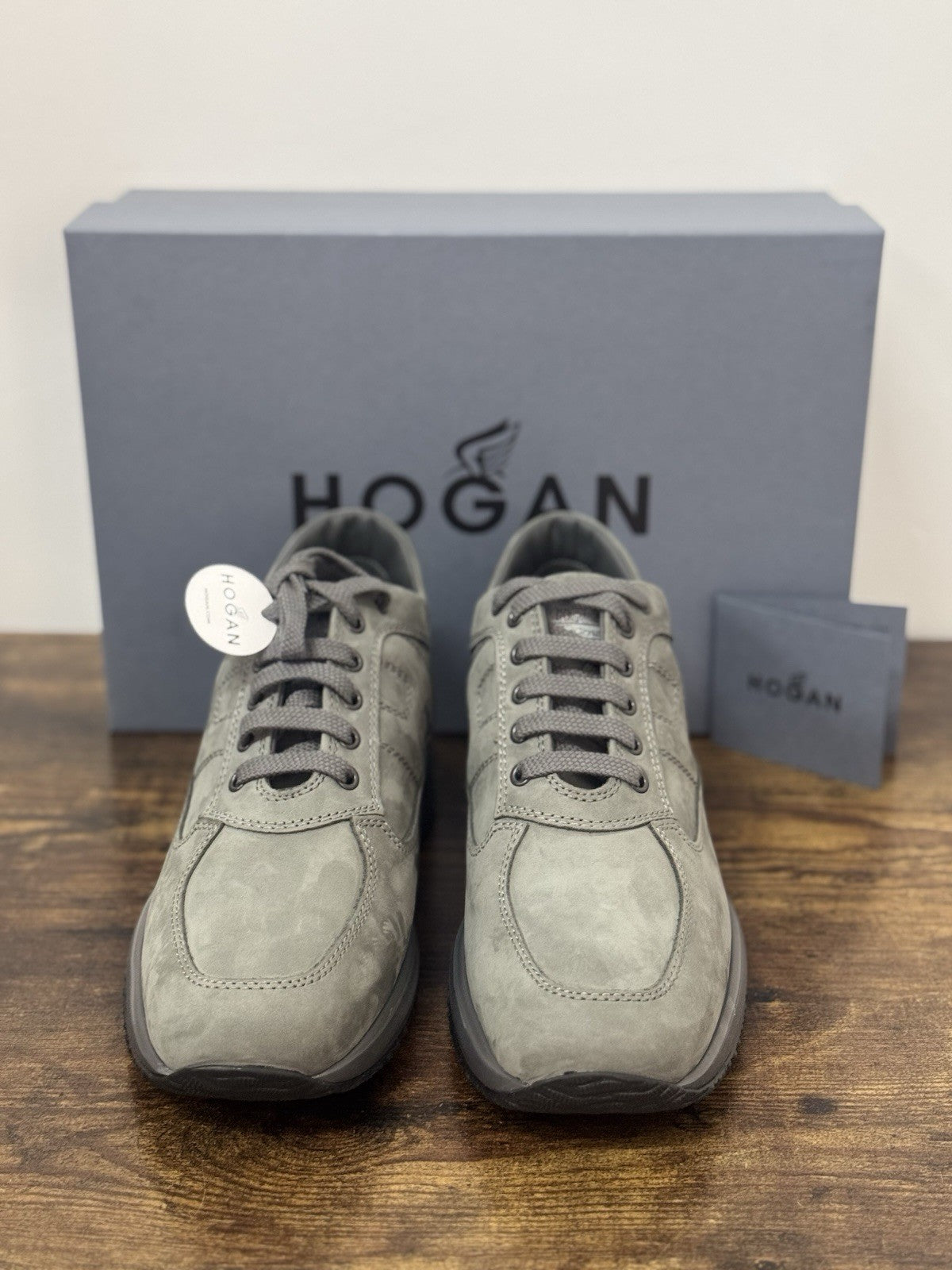 Hogan Interactive Icon Pelle Nabuck Piombo   Casual Sneaker Hogan Uomo 39
