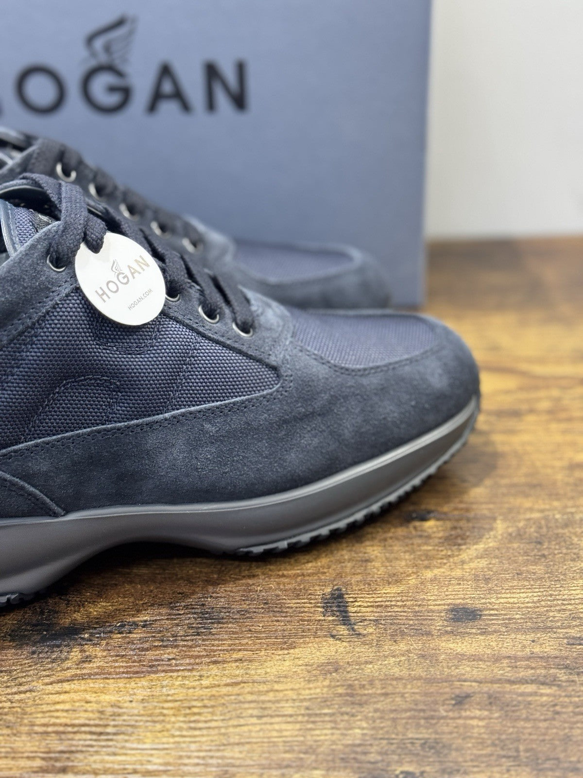 Hogan Interactive Suede Blu  Casual Uomo Hogan 42