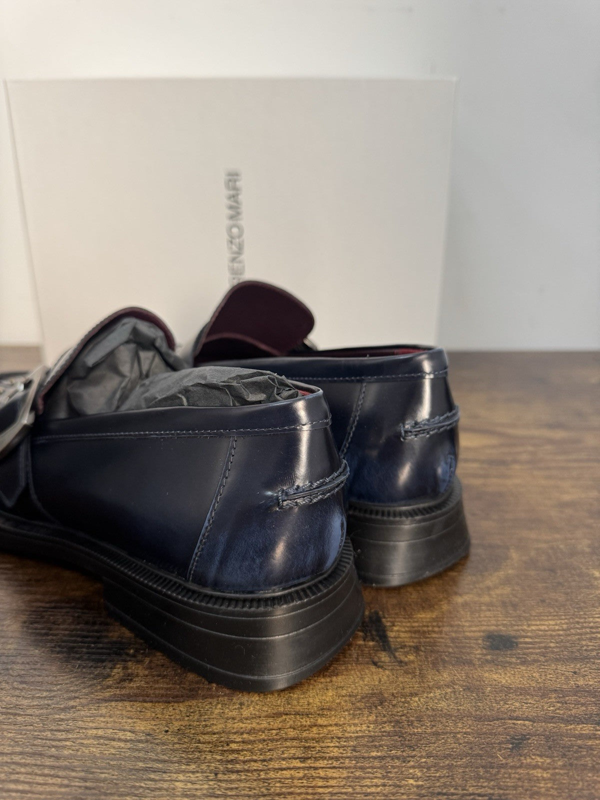 Lorenzo Mari Mocassino Pelle Blu  Casual Donna 41