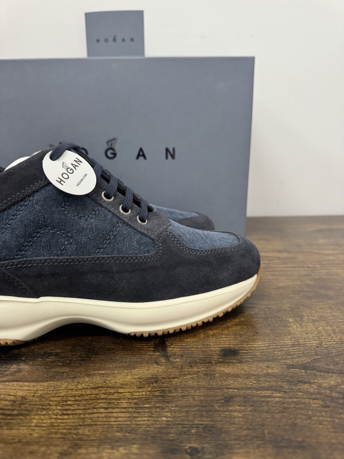 Hogan Interactive   sneaker Suede Denim  Blu   Luxury Hogan  Uomo 42