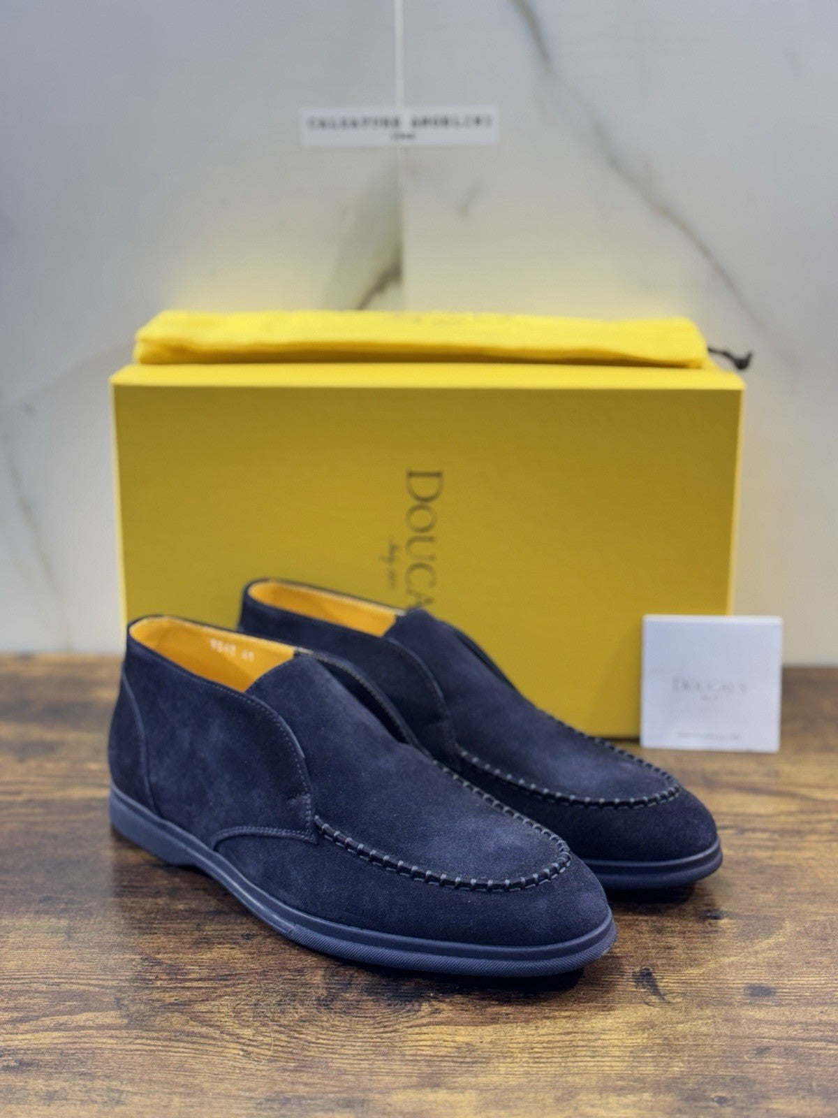 Doucal’s Scarpa Uomo Polacchino Open Walk  Pelle    Luxury Men Doucal’s 42.5