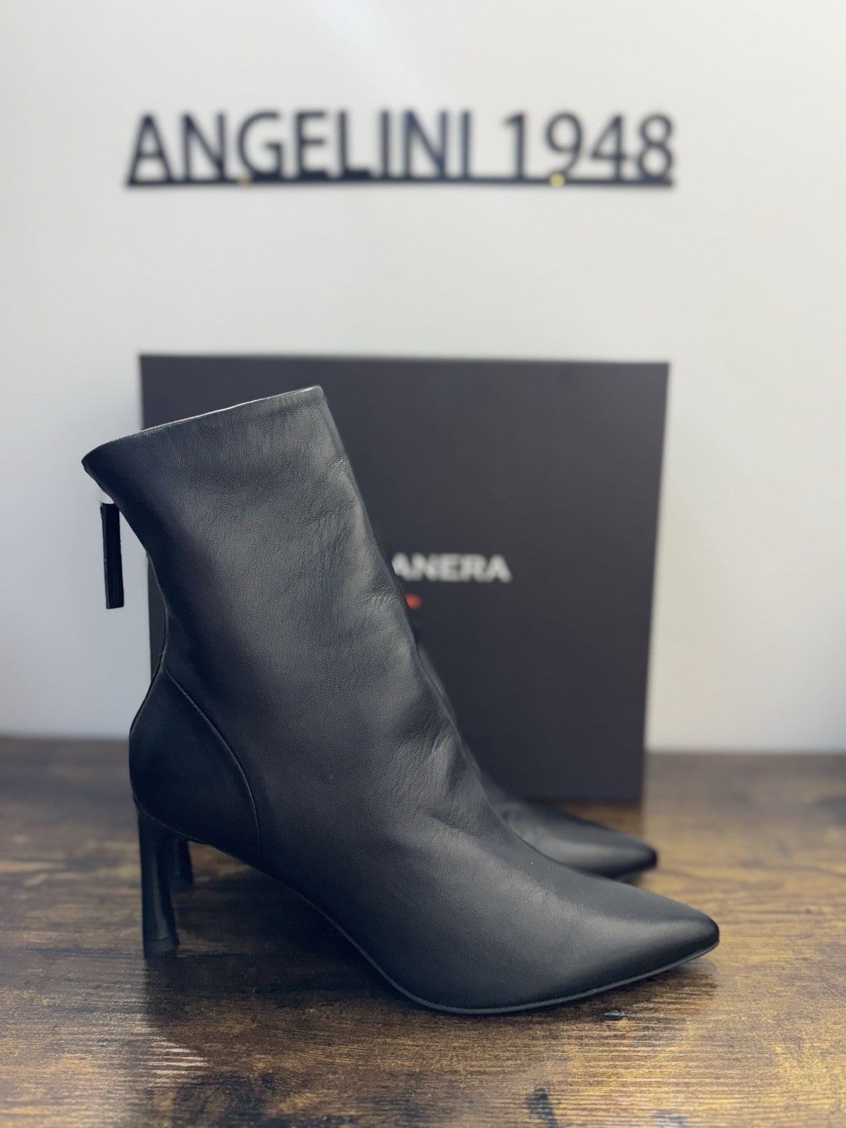 Halmanera Stivaletto Got  Pelle Nero Casual Boot Donna 40