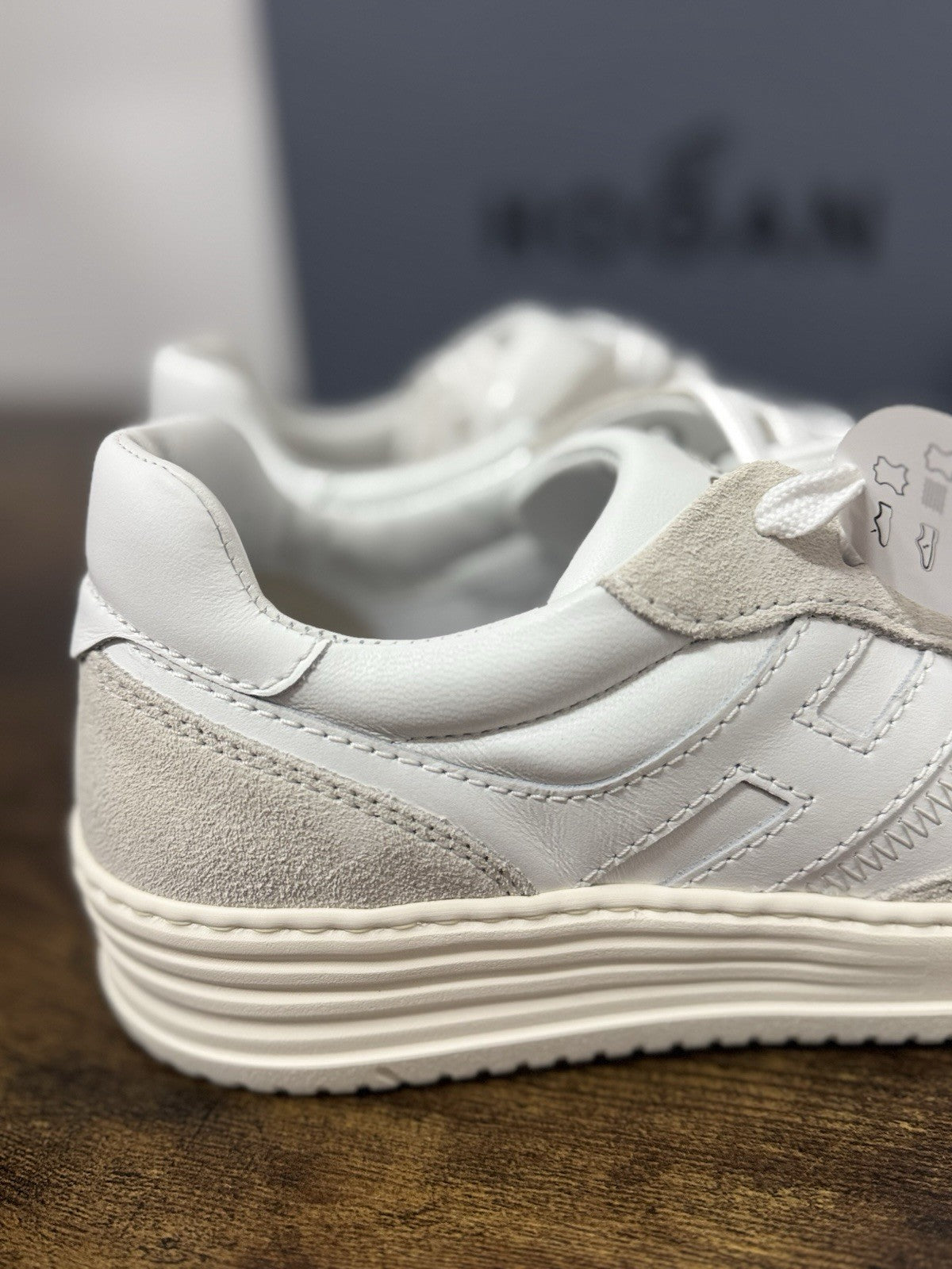 Hogan H630 Sneaker Pelle Bianca   Memory Foam Scarpa Hogan Uomo 42