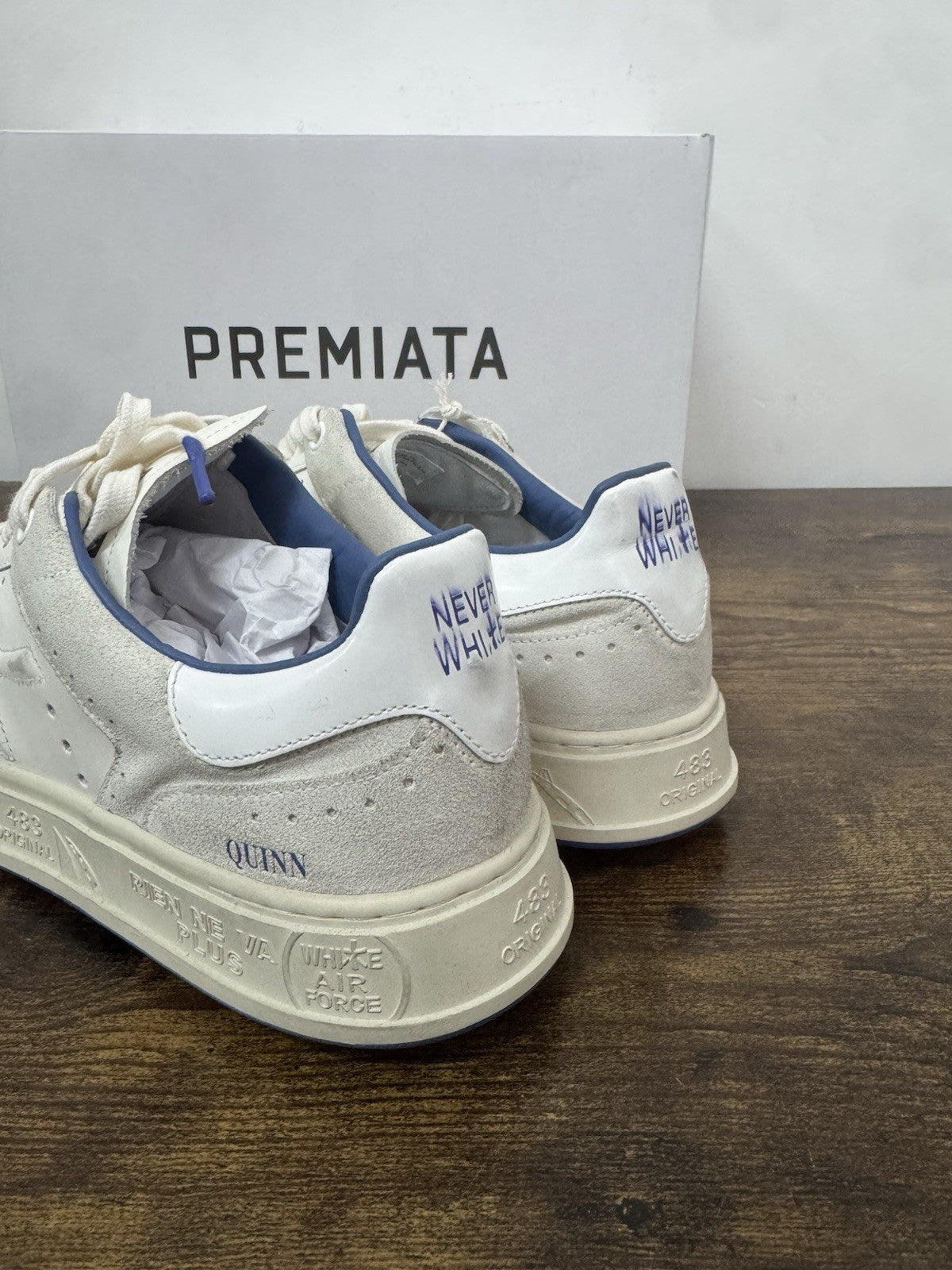 Premiata Quinn Sneaker Pelle Bianco   Casual Premiata Uomo 40