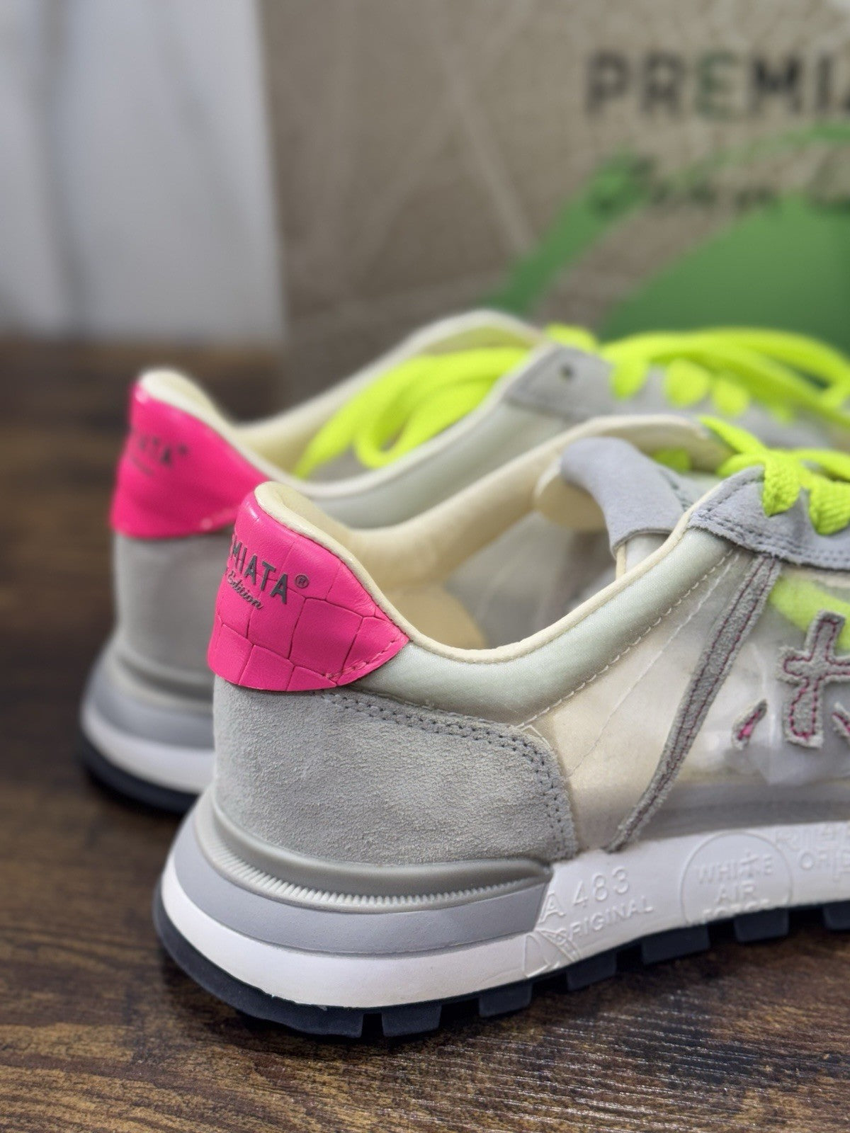 Premiata John Low  Sneaker Pelle Beige  Casual Premiata Scarpa Donna 36