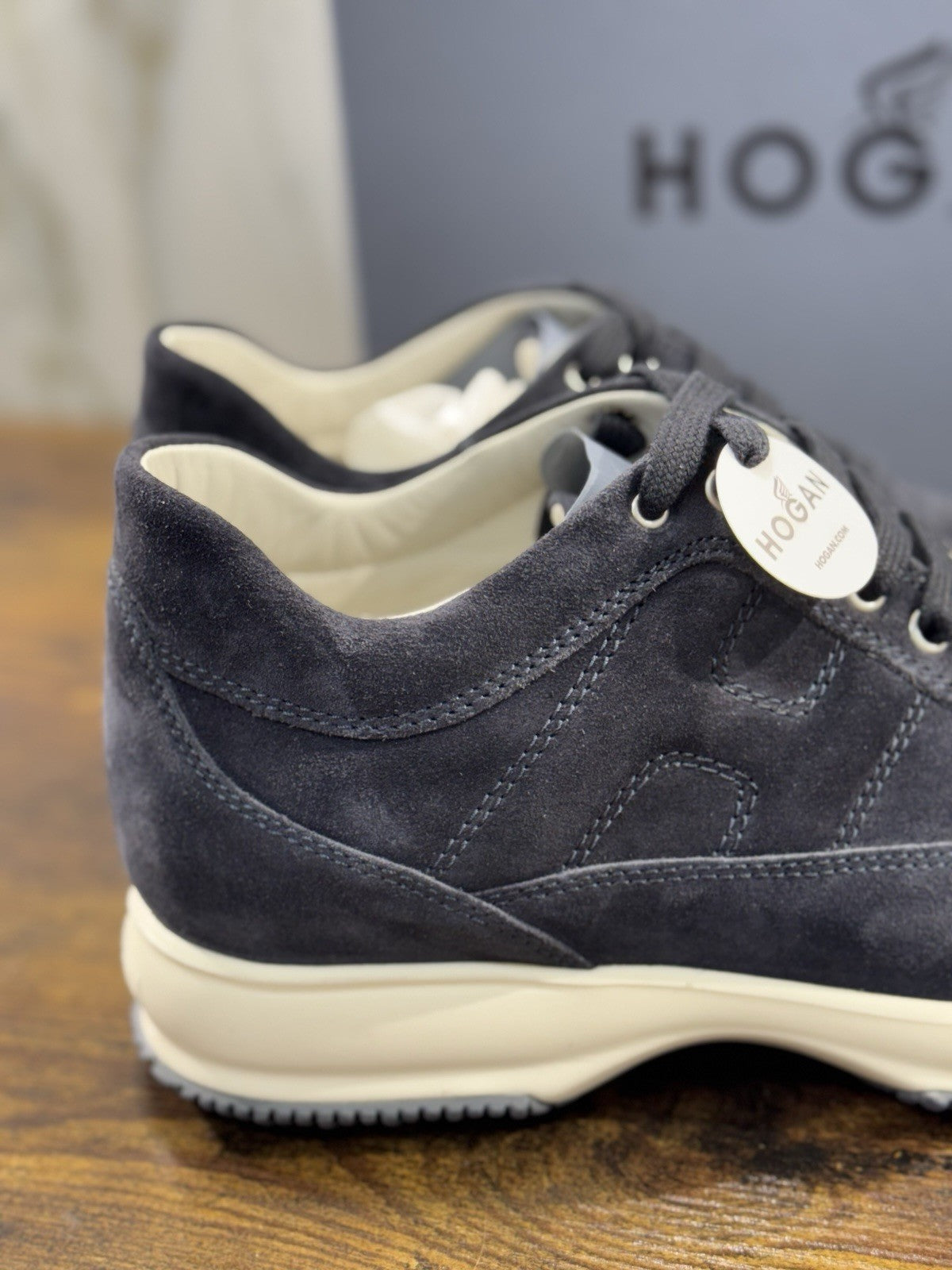 hogan interactive Sneaker Pelle Suede Blu  Uomo 42.5