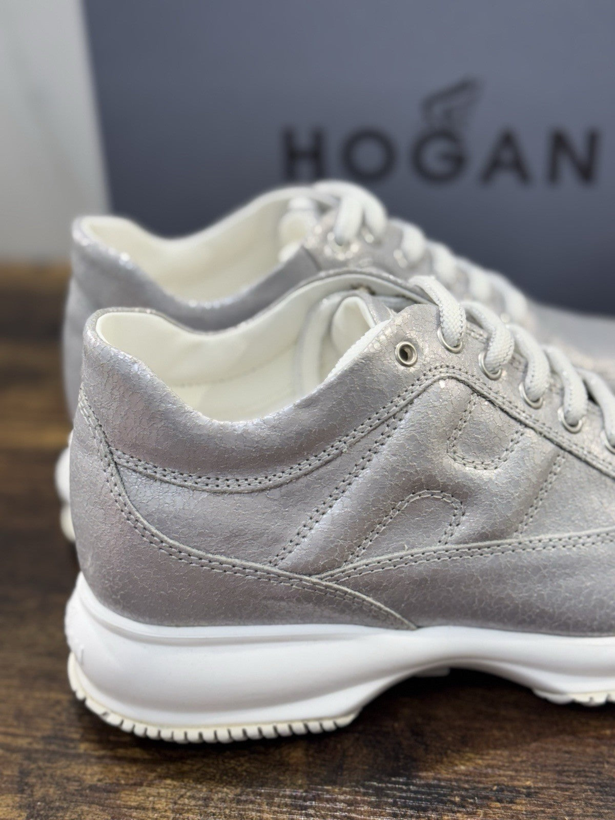 Hogan Interactive Pelle Argento   Casual Hogan Donna 35