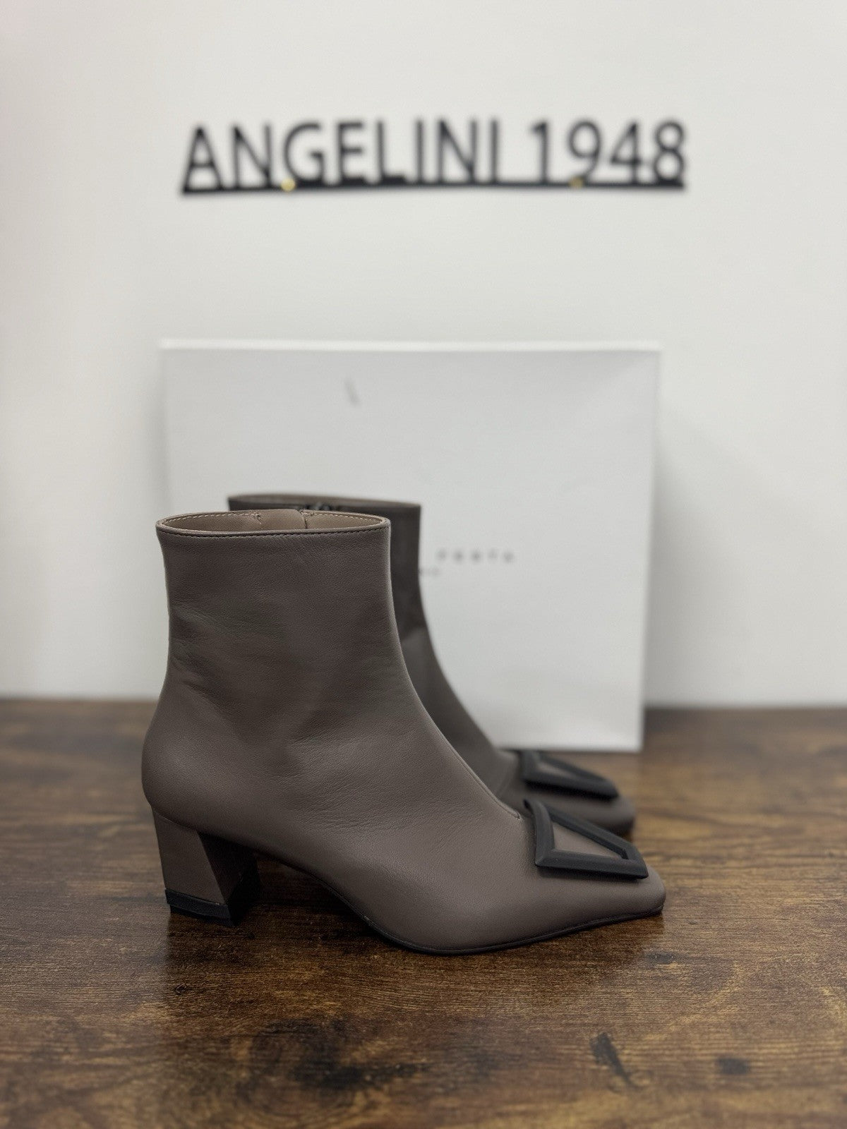 Roberto Festa Milano Stivaletto Pelle Nappa Asfalfo Causal Boot Donna 36