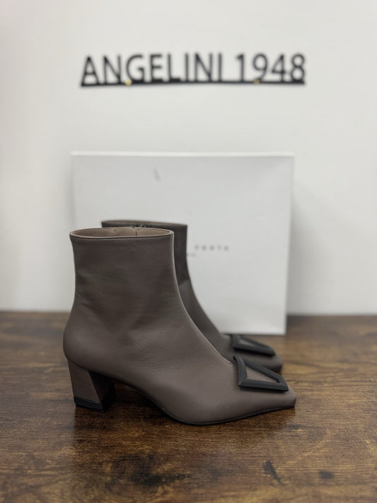 Roberto Festa Milano Stivaletto Pelle Nappa Asfalfo Causal Boot Donna 36