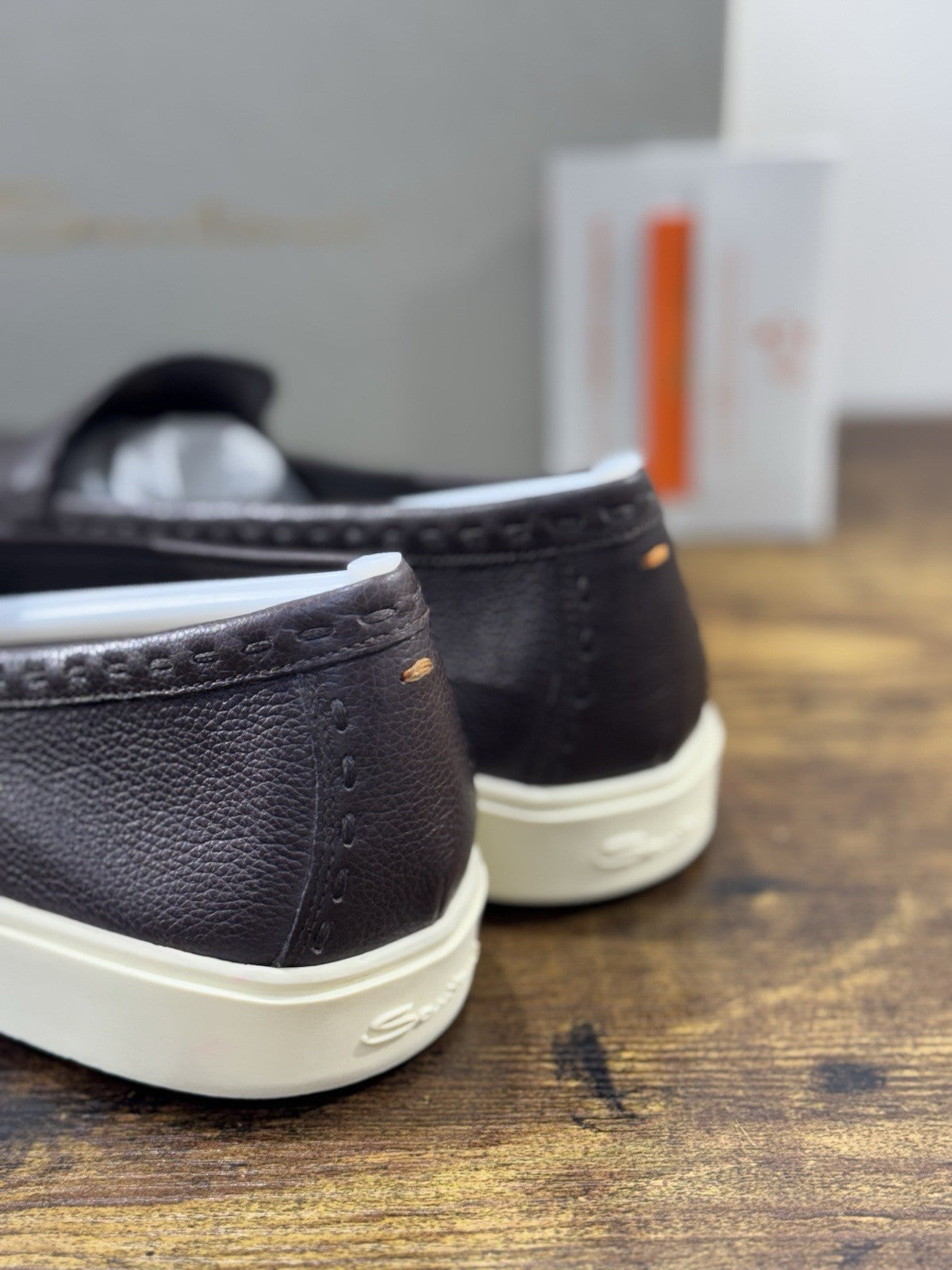 Santoni Mocassino Summer Walk Pelle Brown  Luxury Santoni Scarpe Donna 42