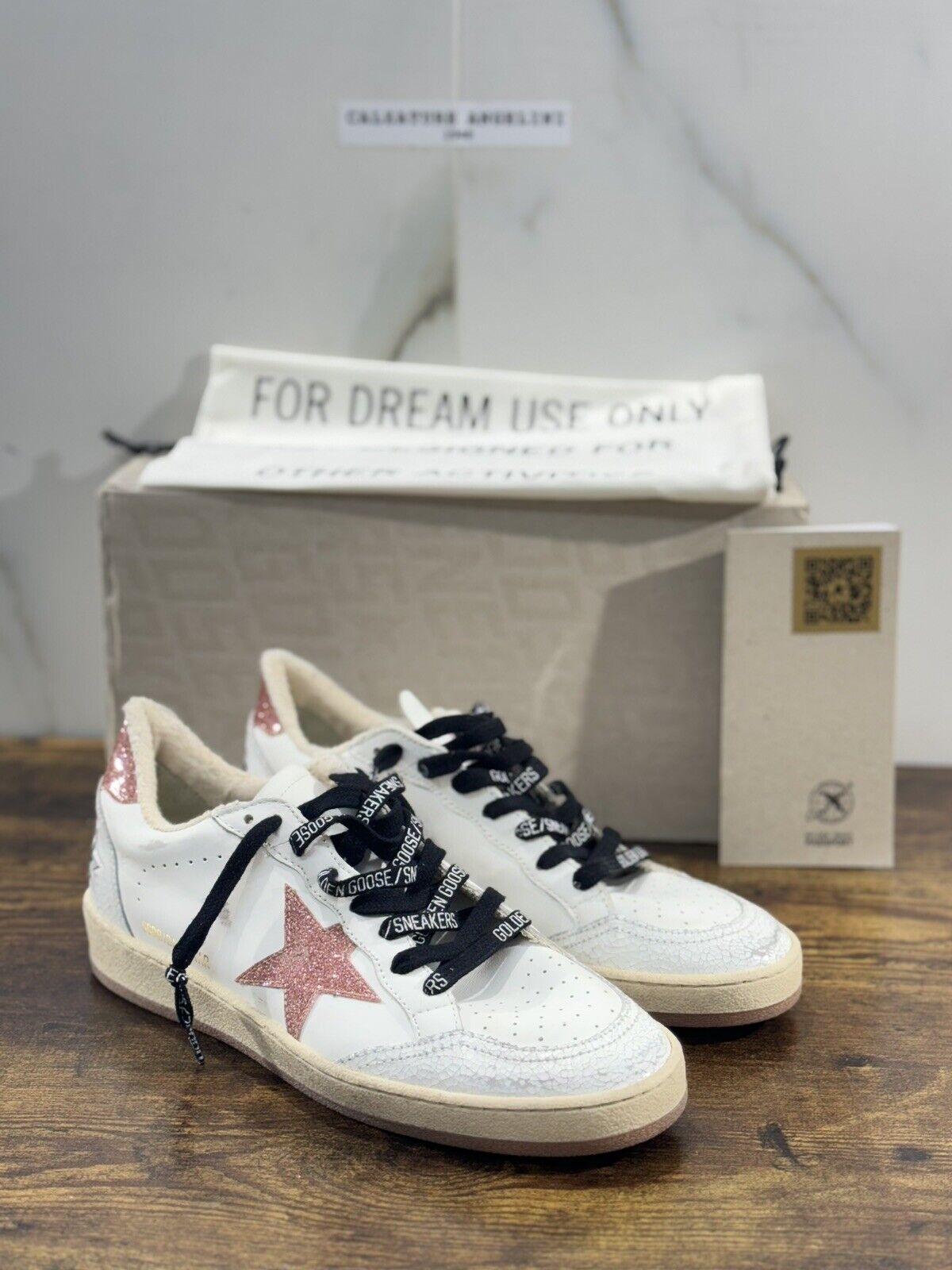 Golden Goose Sneaker Donna Ballstar White    Pelle Luxury Woman Golden Goose 39