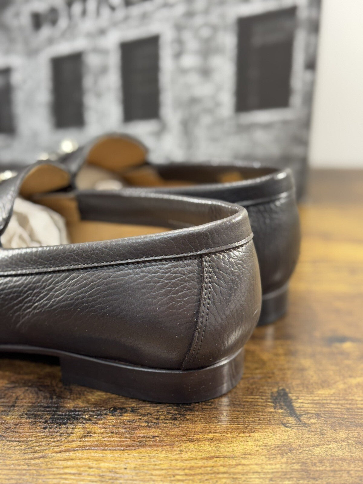 Roberto Botticelli Mocassino Uomo  Pelle T Moro  Fondo Cuoio Made In Italy 41