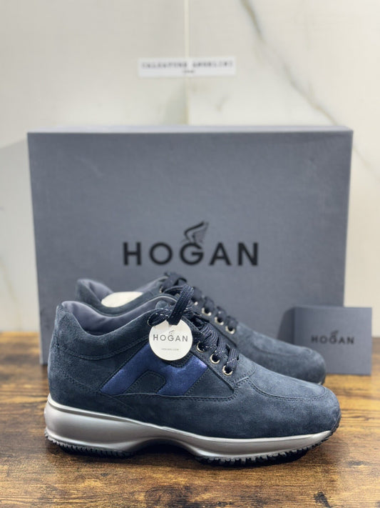Hogan Interactive Donna Sneaker  H Spezzata Suede Blu Luxury Hogan 36