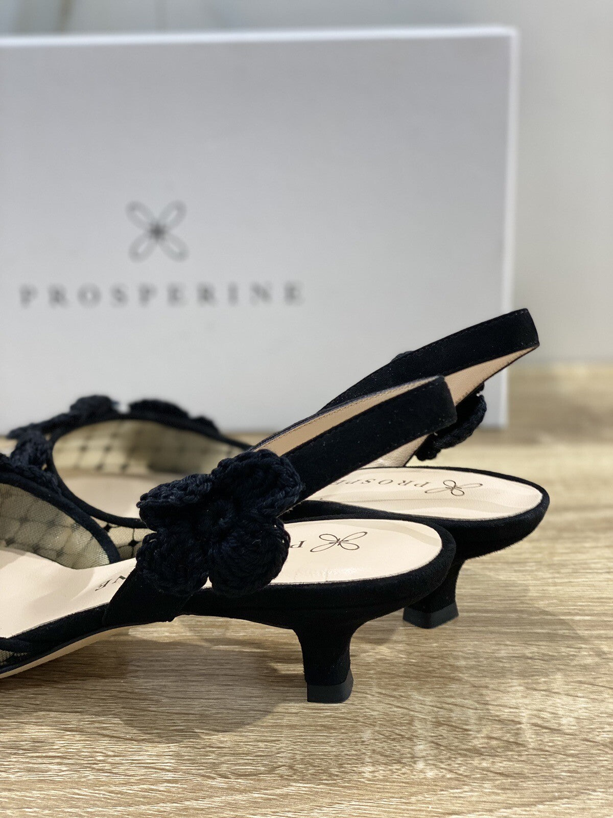 Prosperine Donna  Slingback Lavorazione Sacchetto Rete Jaguar Nero 38