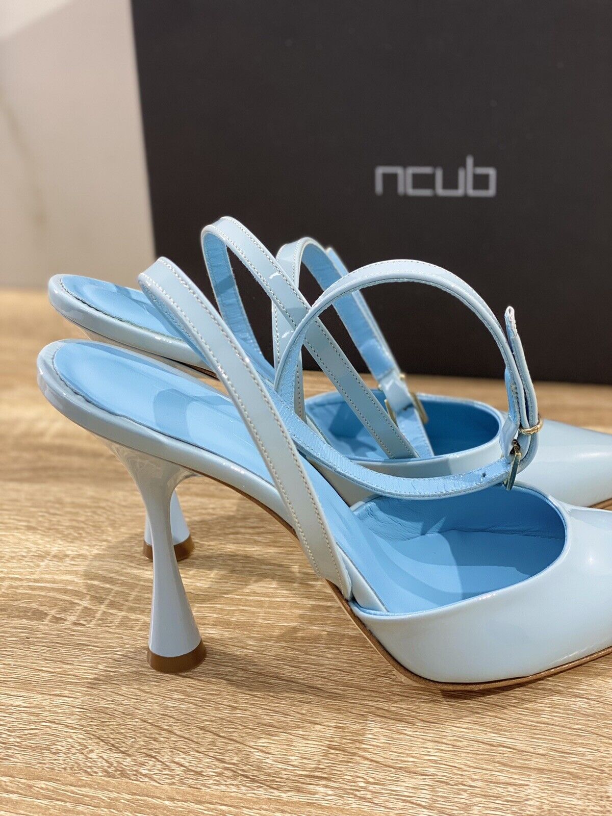 Ncub Sandalo donna Delia 09 luxury sandal NCub Vernice Cielo 39