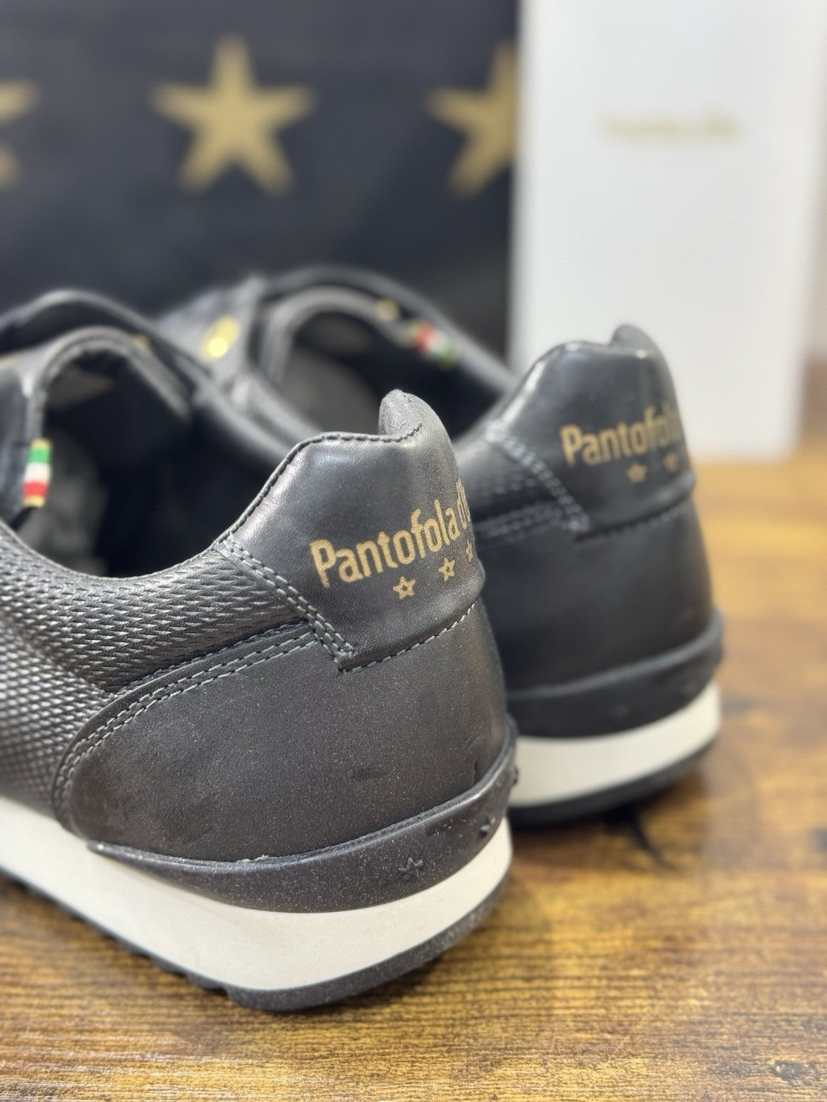 Pantofola D’oro Sneaker  Teramo     Pelle Nera   Casual Scarpa  Uomo 45