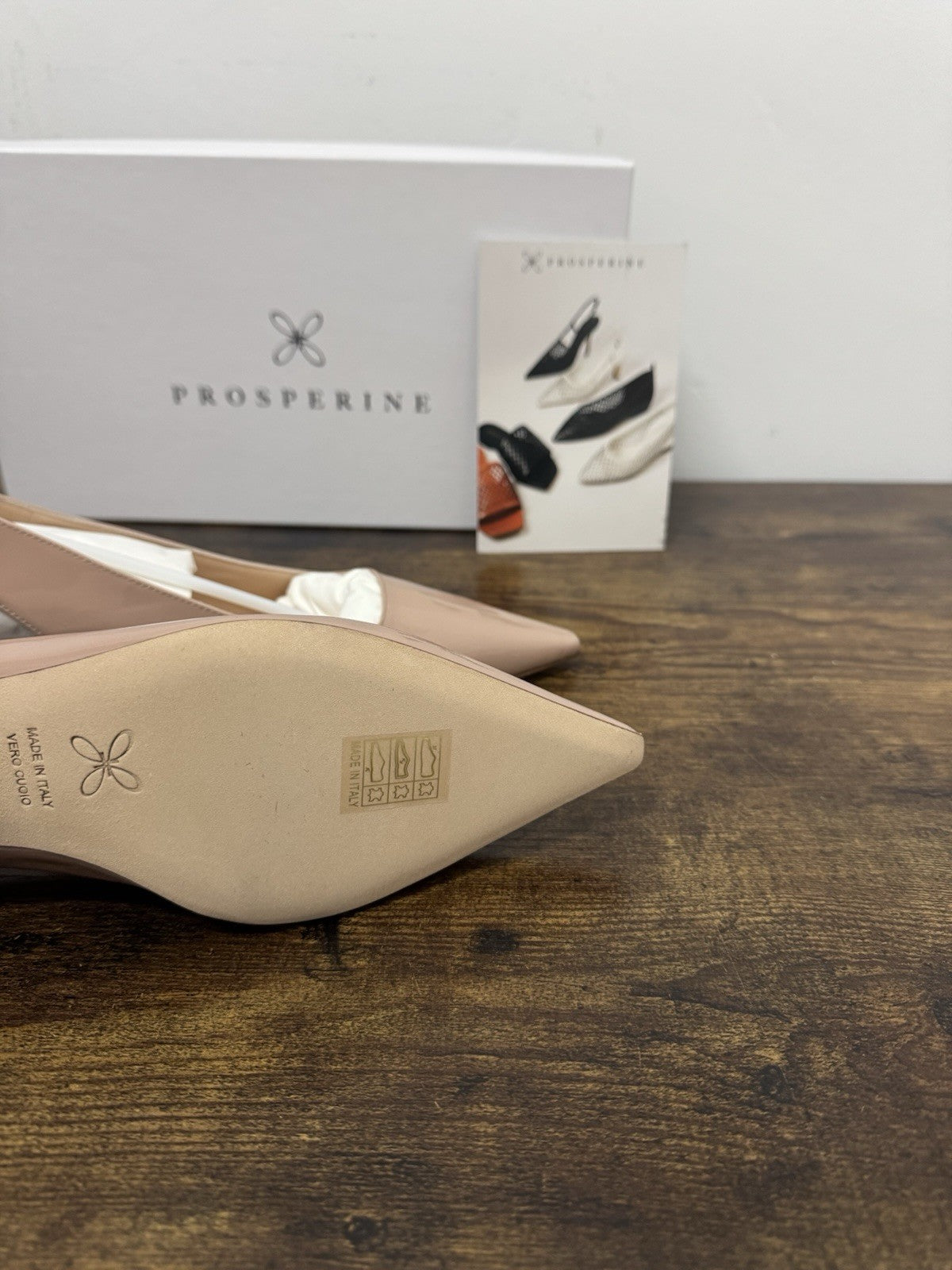 Prosperine Sling Back Pelle Poudre Casual Prosperine Scarpa Donna 39