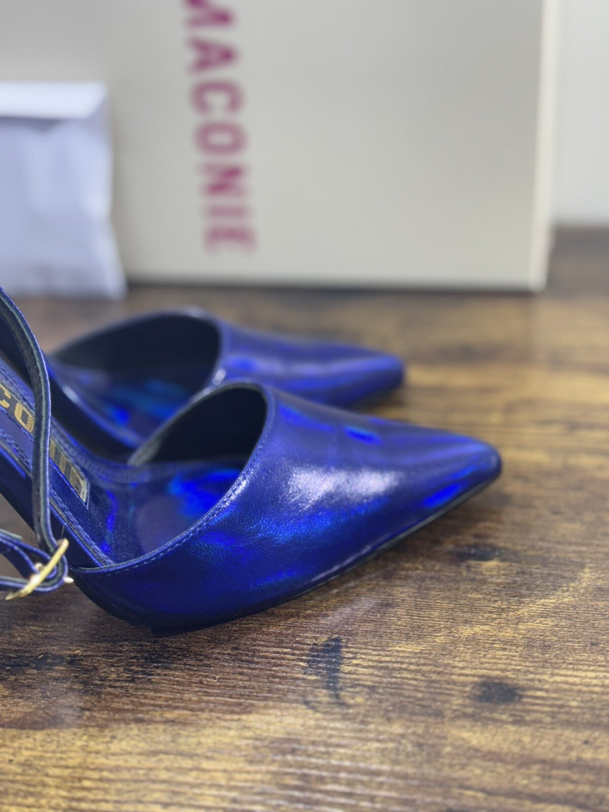 Kat Maconie Sandalo Donna Jojo Tacco Oro Casual Kat Maconie Sandal Pelle Blu 37