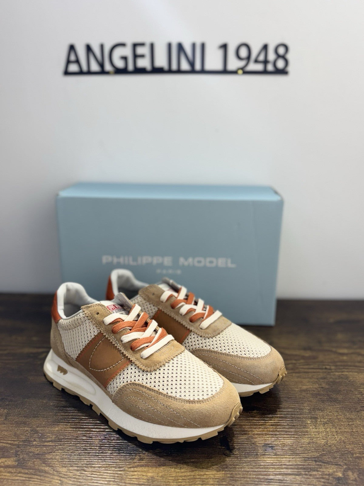 Philippe Model Tour Low Sneaker Pelle Sabbia    Casual Uomo 45
