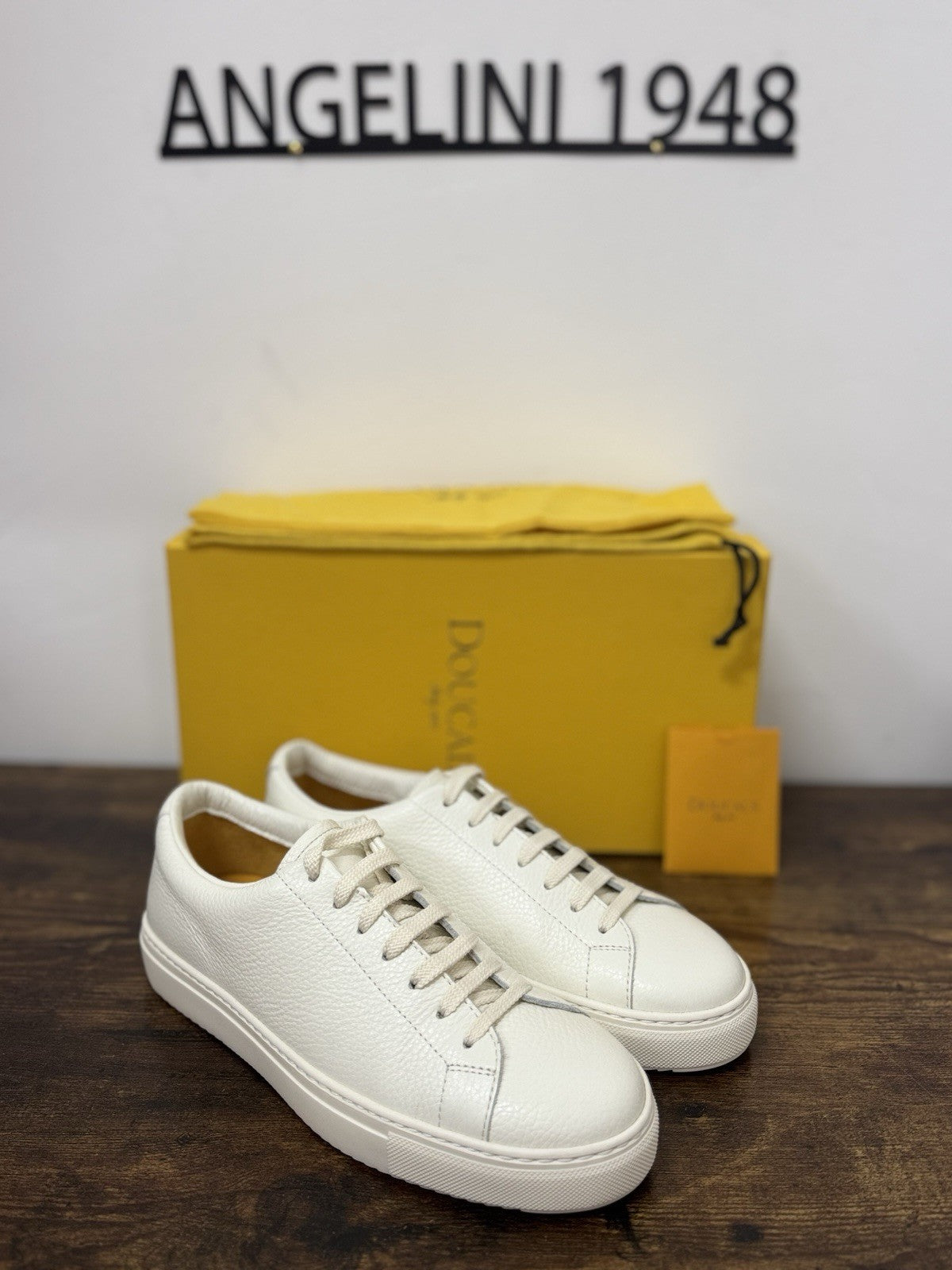 Doucal’s Sneaker Pelle Bianca Icon Casual Scarpa Uomo 39
