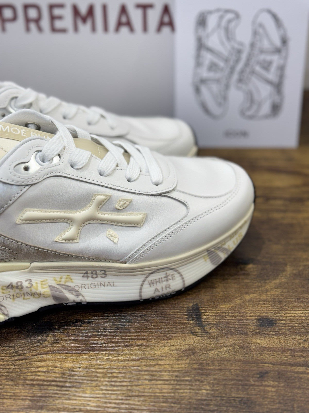 Premiata Sneaker Moerund  Pelle Bianca Casual Premiata Scarpa Donna 40