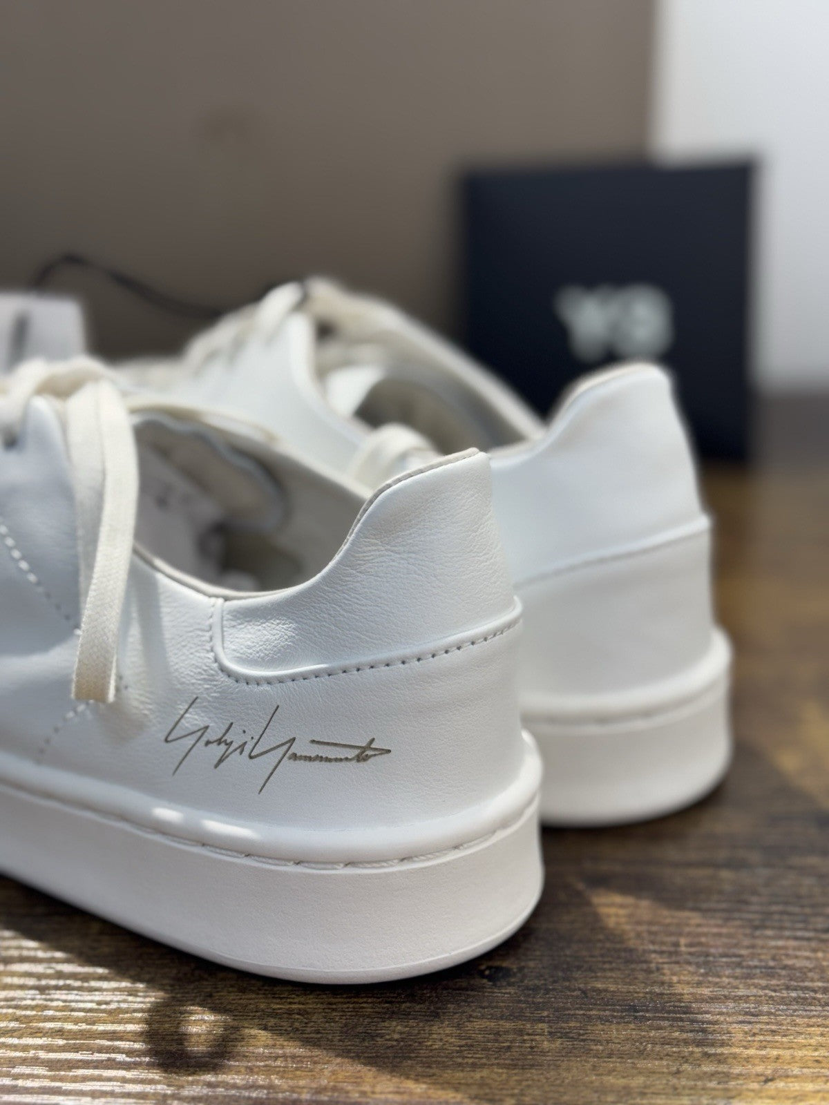 Y-3 Stan Smith Sneaker Pelle Bianca Casual Luxury Yohji Yamamoto Uomo 42.5