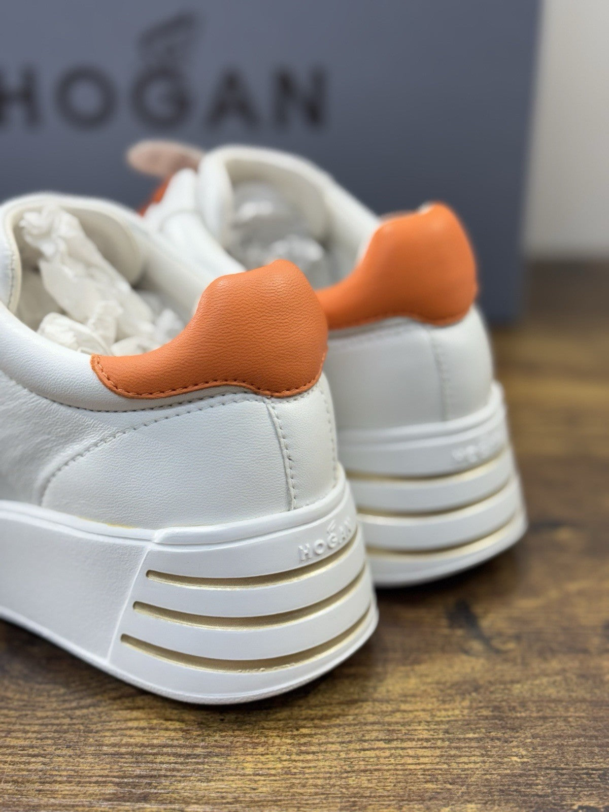 Hogan Rebel H564 Sneaker Pelle Bianca Casual Hogan Donna 35.5