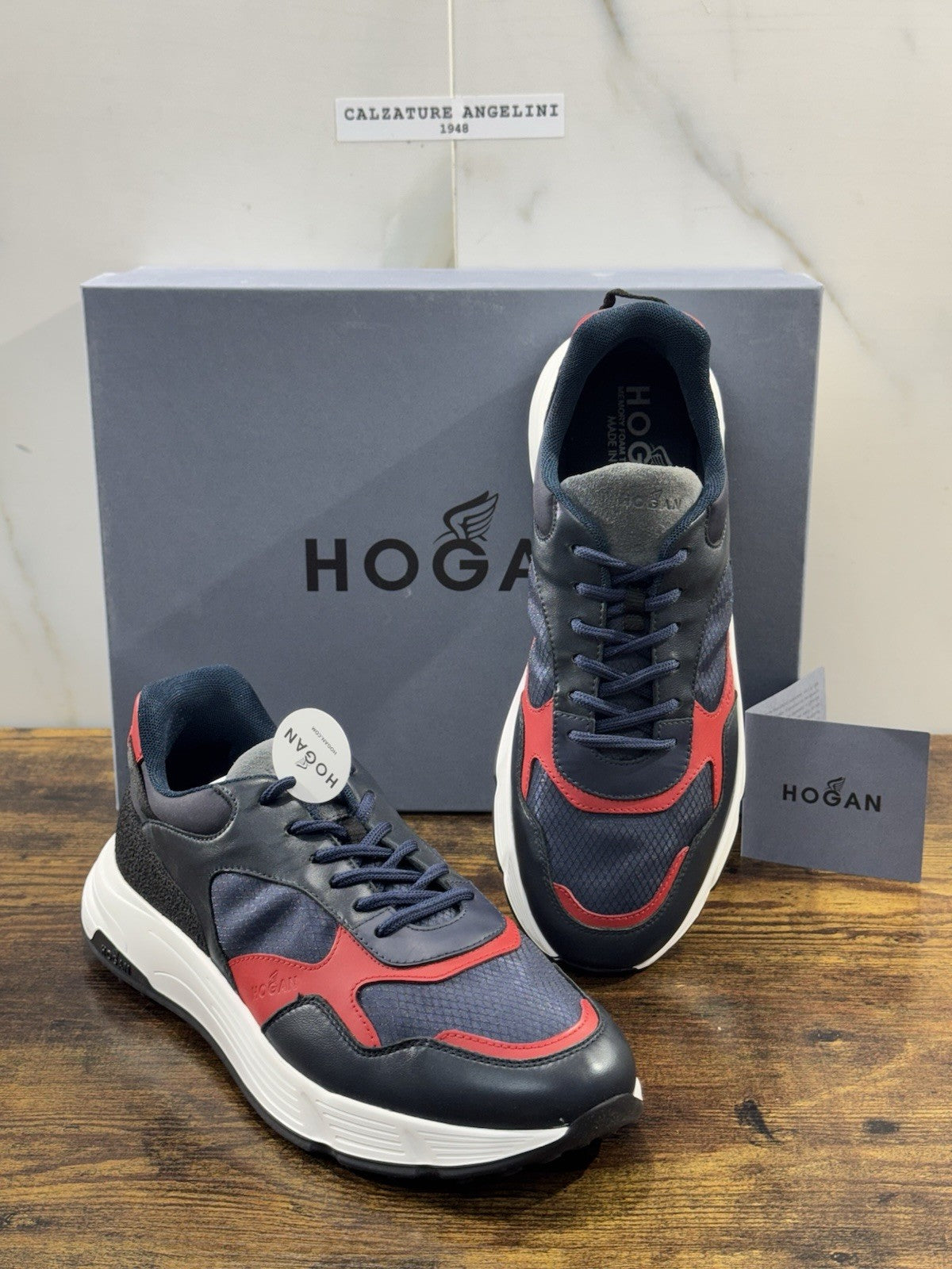 Hogan Hyper light  sneaker Pelle Blu  memory foam Luxury Hogan Men Shoes 41