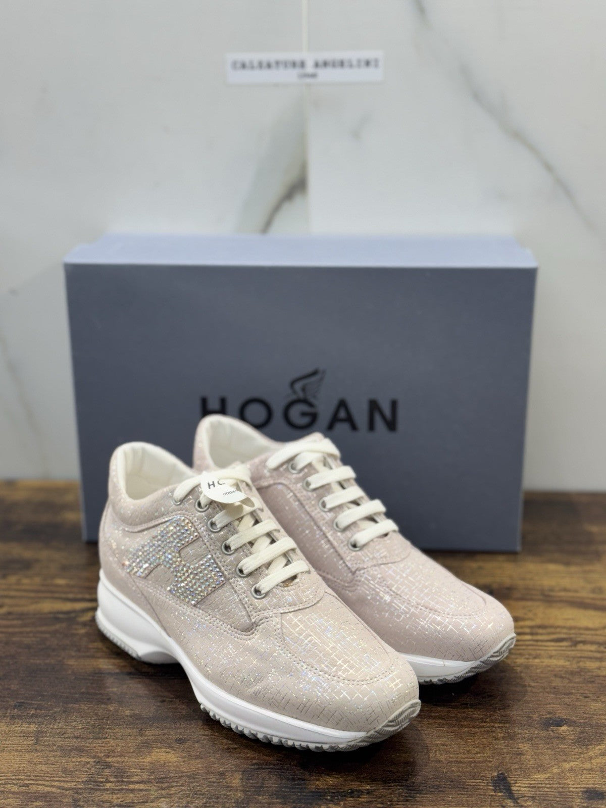 Hogan Interactive Pelle Rosa  H Strass    Casual Hogan Donna 35