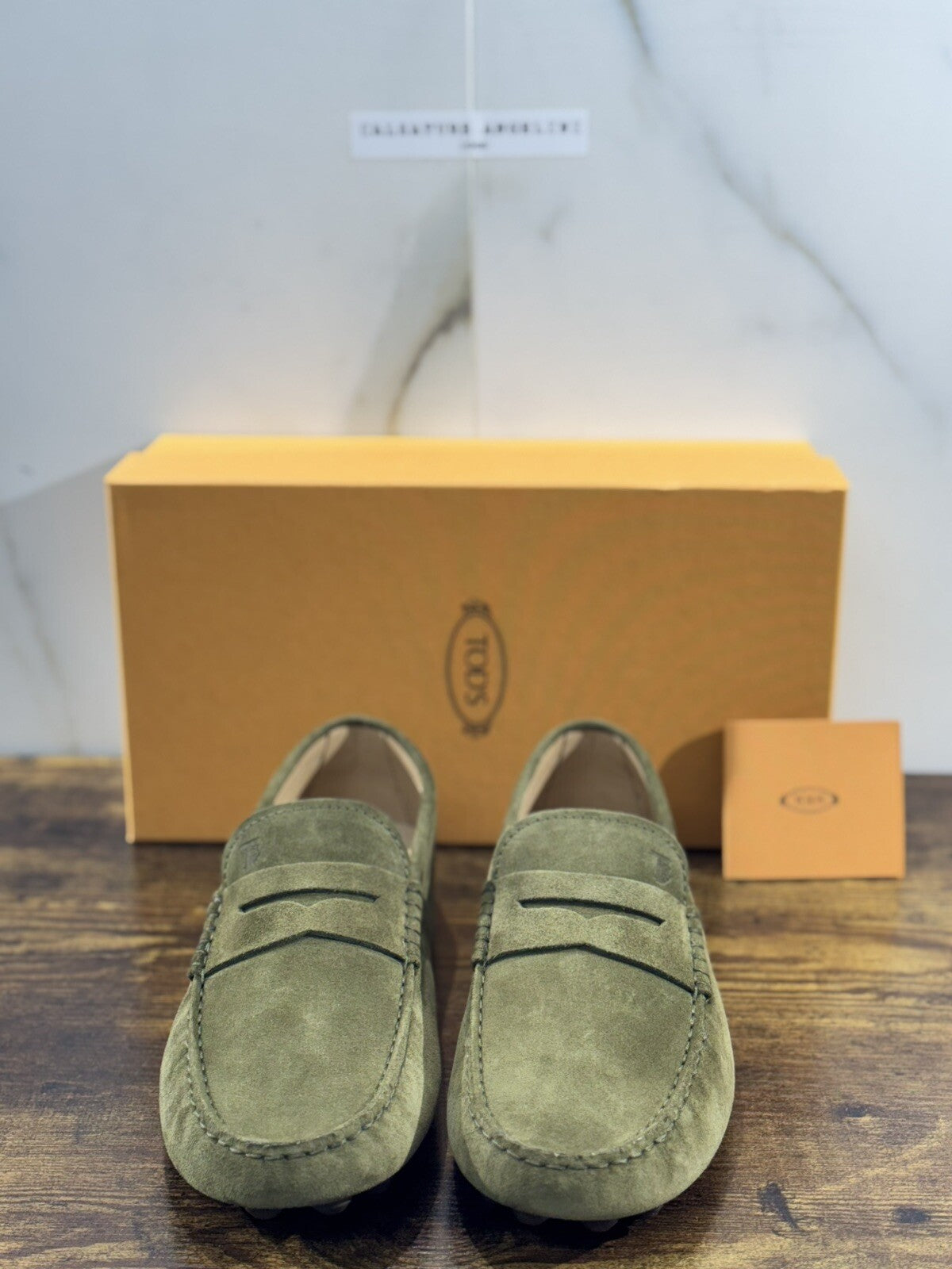 Tod’s Mocassino Uomo Icon Driver Gommino Suede Verdone  Luxury Tod’s 42