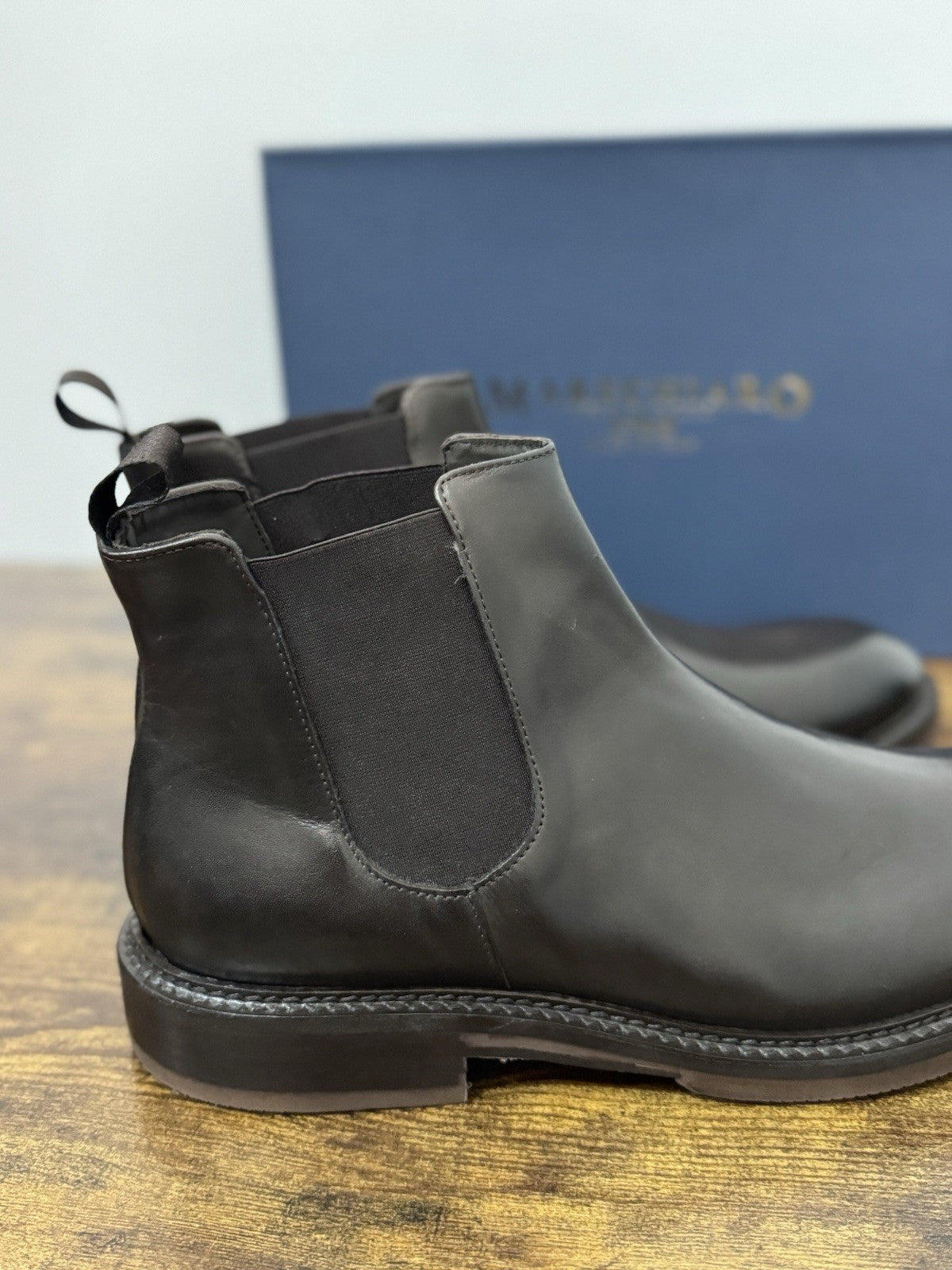 Marechiaro 1962 Chelsea Boot Pelle Marrone Made In Italy Uomo 45