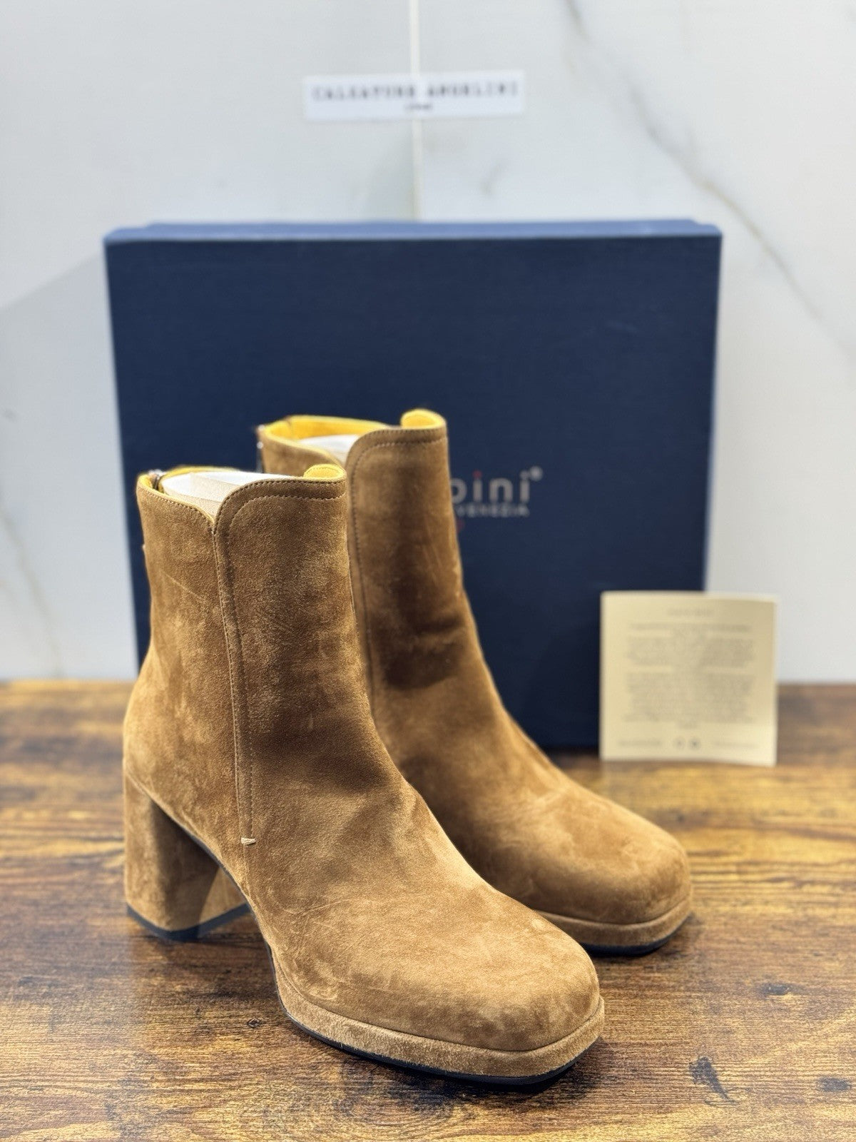 Mara Bini Stivaletto Donna Lavorazione A Sacchetto  Con Tacco Suede Acero 36