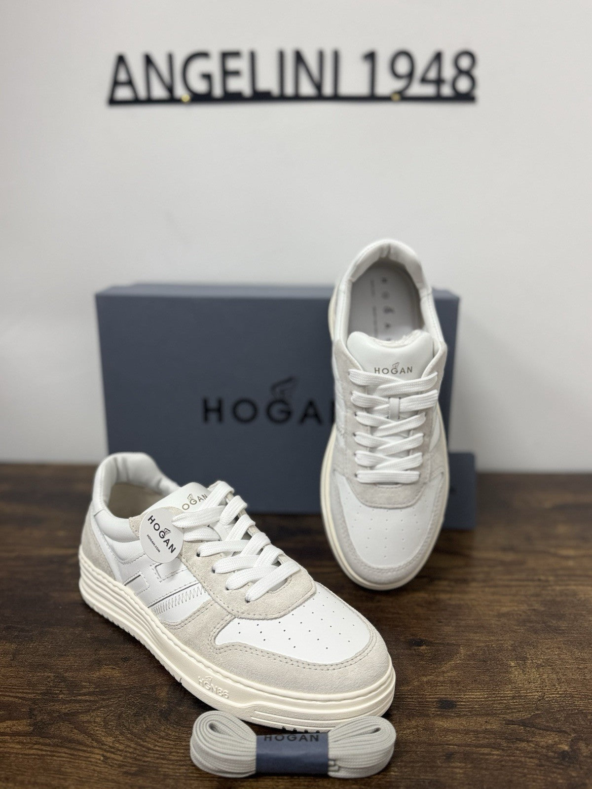 Hogan H630 Sneaker Pelle Bianca   Memory Foam Scarpa Hogan Uomo 42