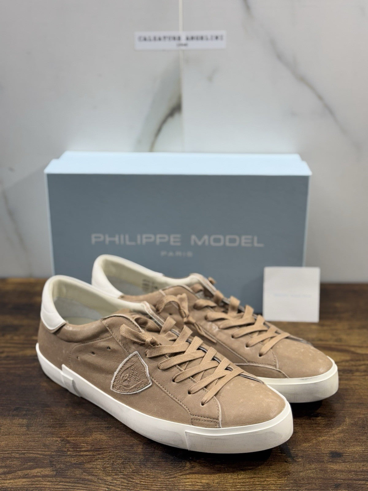 Philippe Model  Paris L u Pelle Beige   Casual Uomo 46