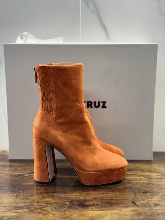 Lola Cruz stivaleletto Donna In Pelle Suede Arancio    luxury boot woman 38