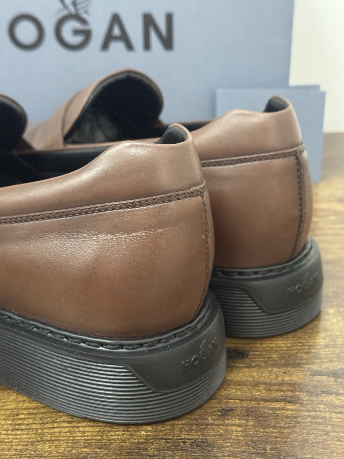 Hogan Business Mocassino Pelle  Cuoio Memory Foam Casual Hogan Uomo 44