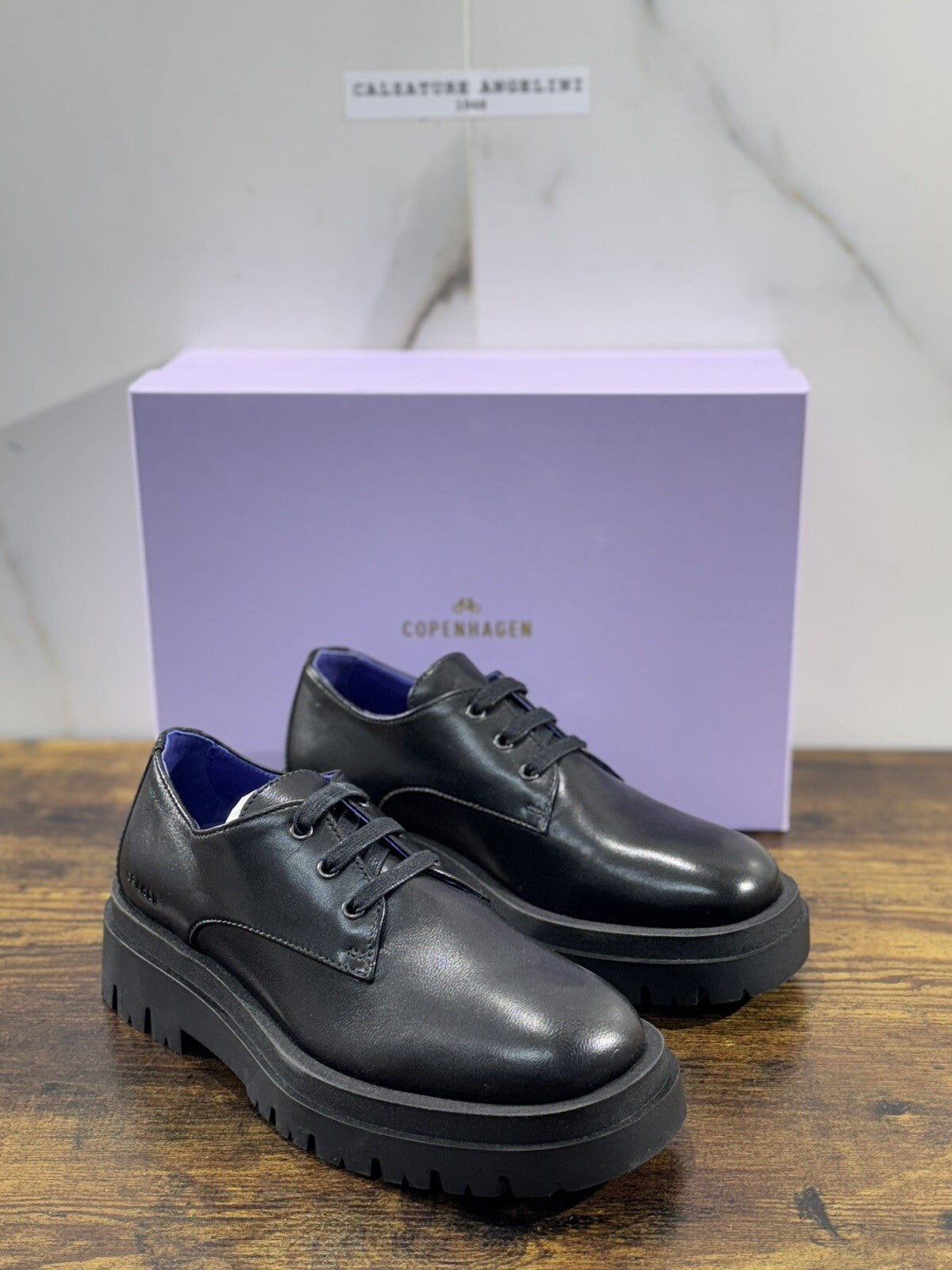 Copenhagen  Derby Casual  Donna Extra Light   Black Casual Shoes Woman 38