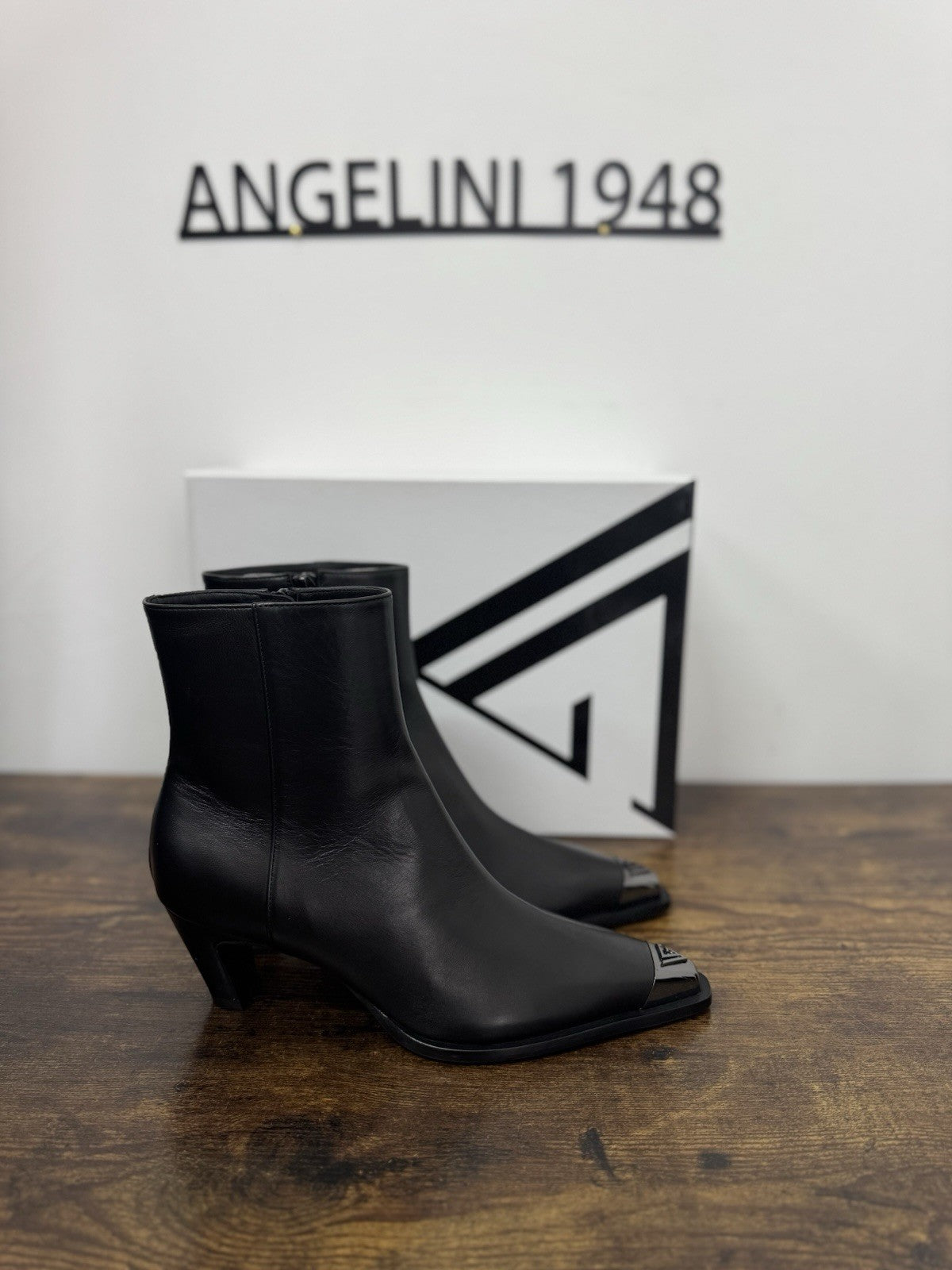 Giampaolo Viozzi Stivaletto Pelle Nero Casual Boot Donna 37