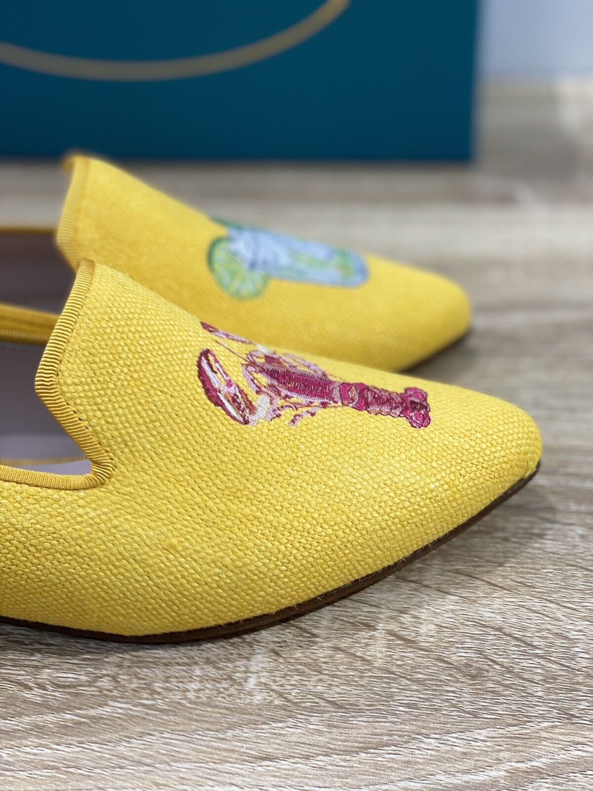 Calitas Mocassino Donna in lino giallo luxury handmade woman shoes 38