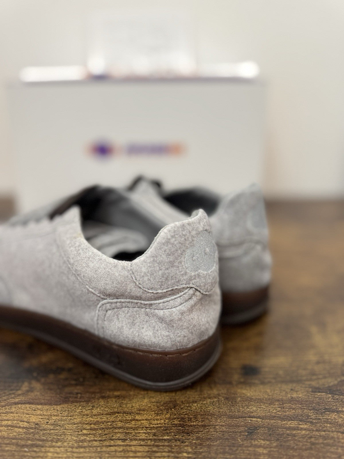 Soldini Sneaker Cachemere  Grey  100% Made In Italy Causal Donna 40