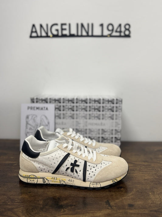 Premiata Lucy Sneaker Pelle Bianca Traforata Casual Premiata Donna 41