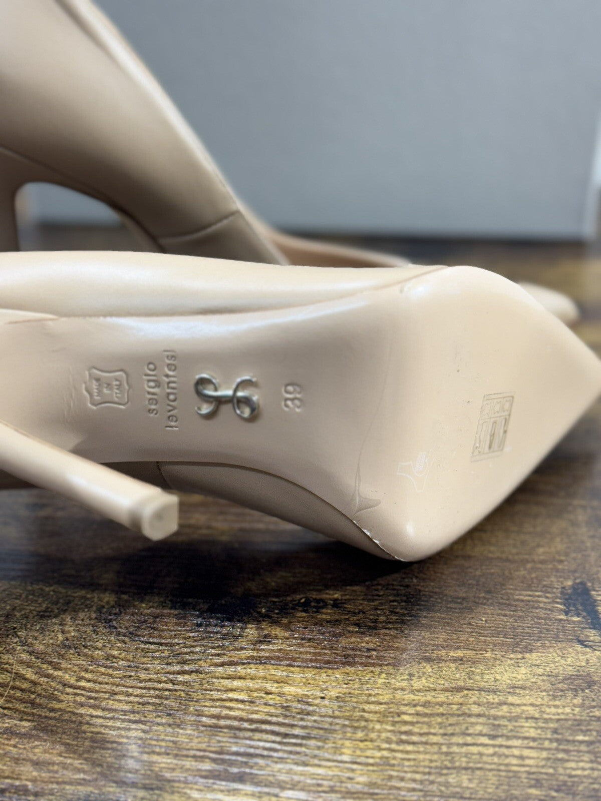 Sergio Levantesi Decollete’ donna Letizia  Pelle Cappuccino made in italy  40