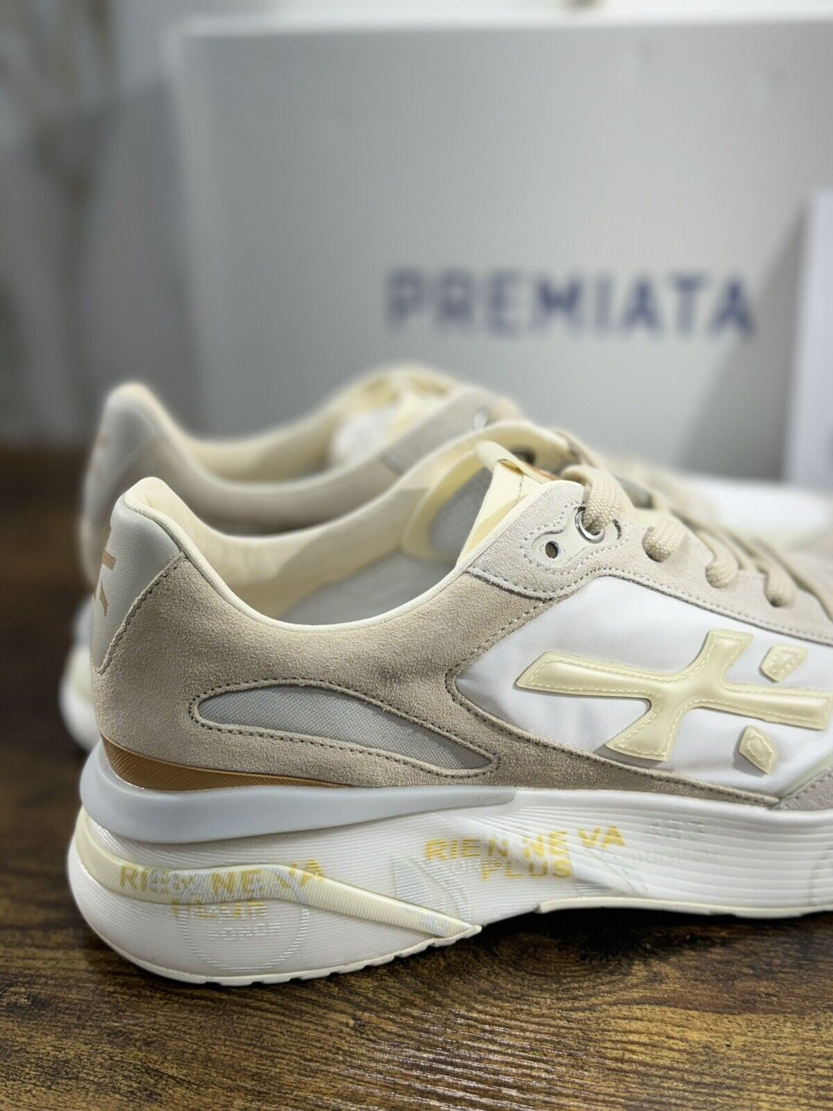 Premiata Timeless Trainer Sneaker Uomo Bianco Casual Premiata 44