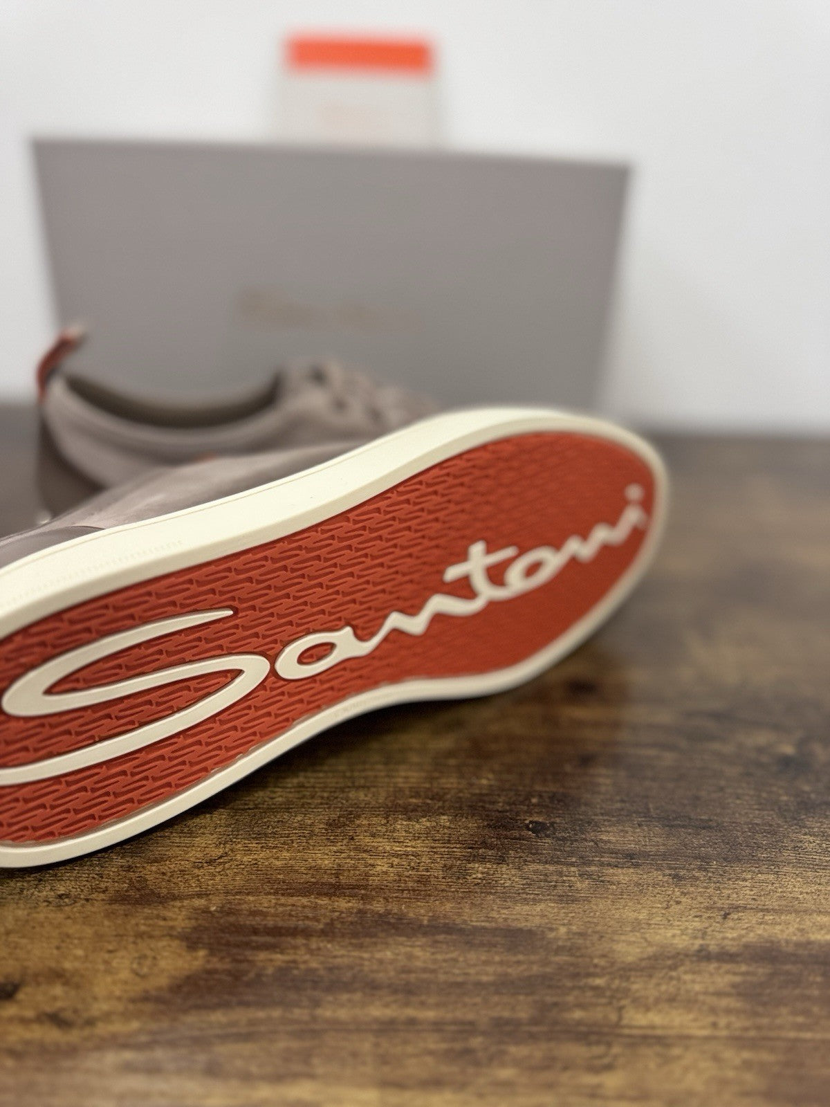 Santoni Sneaker Off Duty Pelle Beige   Luxury Scarpa Santoni Uomo 41
